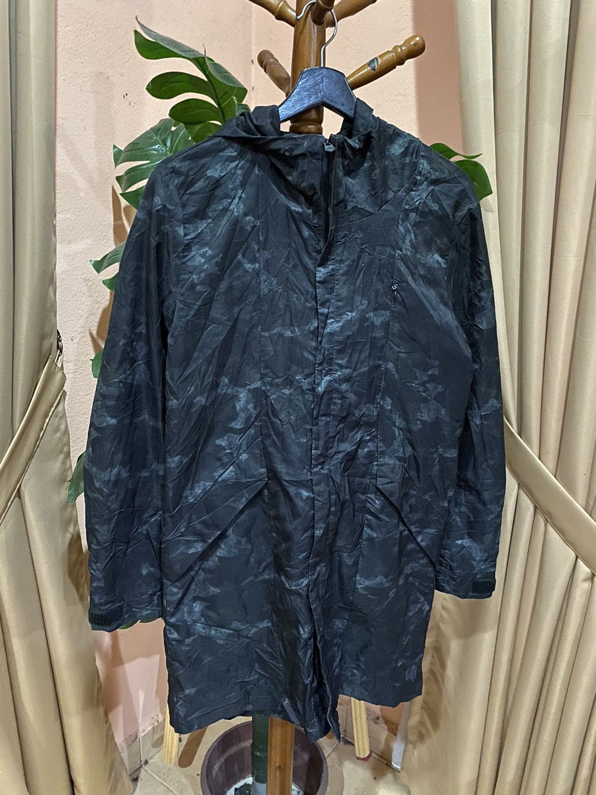 Other Mozitag Homme Lightweight Hooded Jacket – Black Camouflage Size US S / EU 44-46 / 1 - 3 Thumbnail