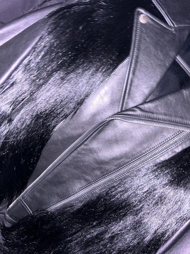 Saint Laurent Paris Saint Laurent Paris 13fw fashion horse fur leather jacket-2 Size US S / EU 44-46 / 1 - 3 Thumbnail