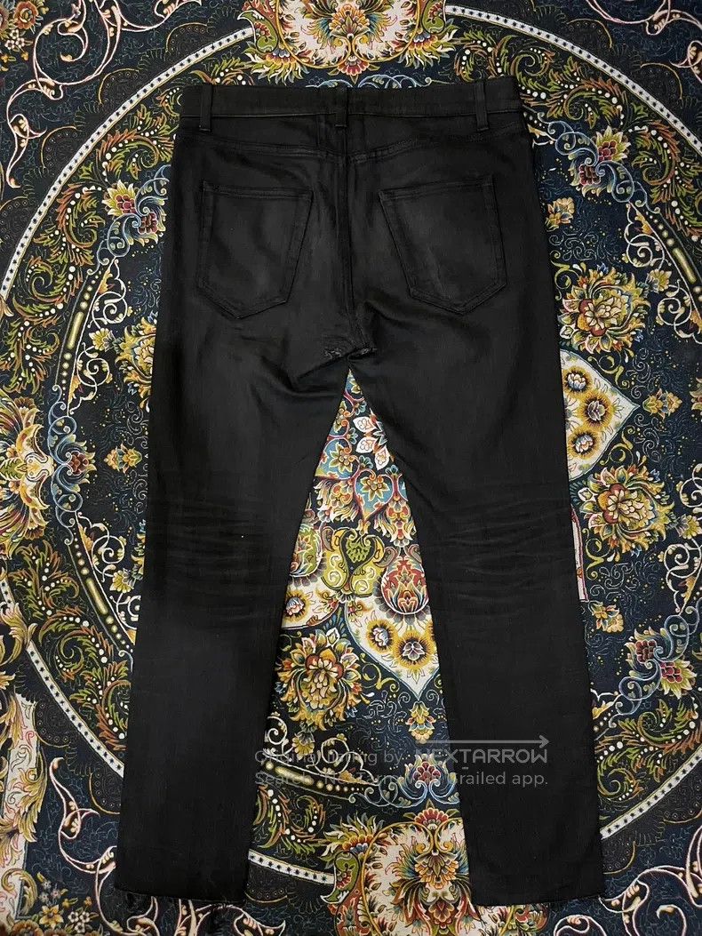 Saint Laurent Paris Saint Laurent Paris Black Samurai Frayed Hem Denim Pants Size US 31 - 3 Thumbnail