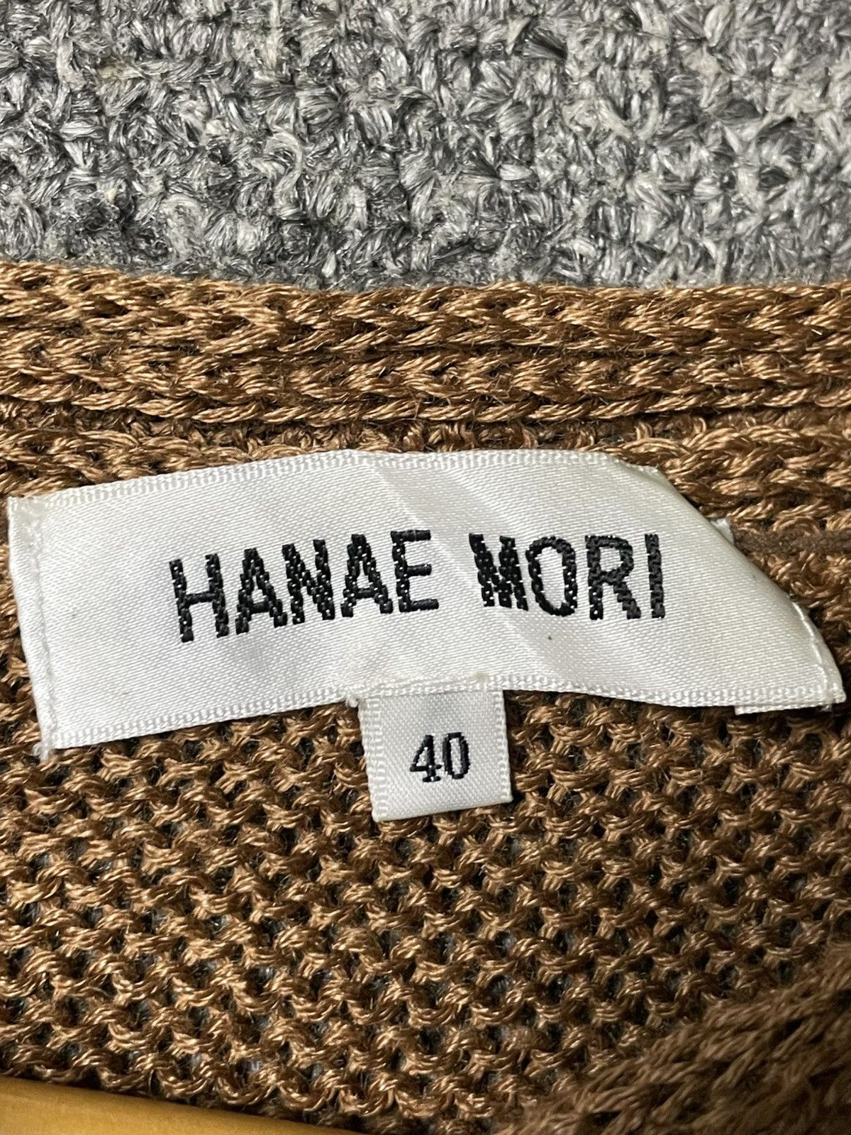 Hanae Mori × Japanese Brand × Vintage Hanae Mori Knitted Crop Top (43) Size XS / US 0-2 / IT 36-38 - 6 Thumbnail