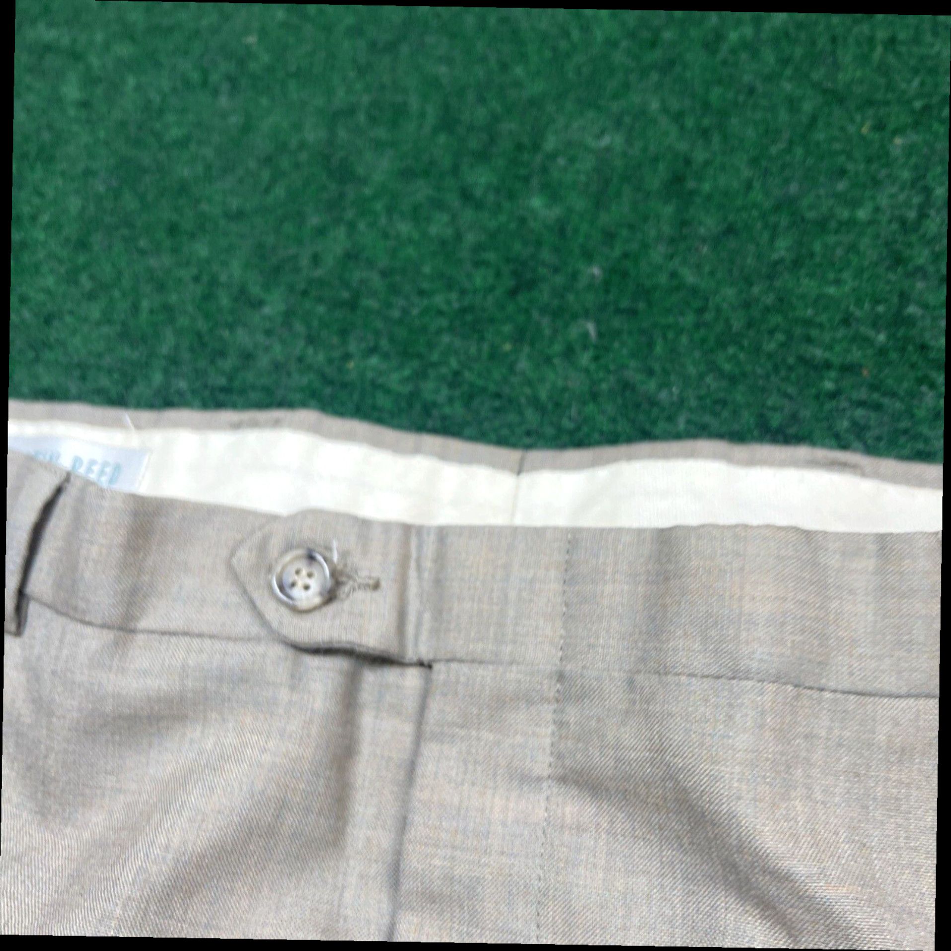 Austin Reed Austin Reed Trousers Pants Dress Casual Beige, Size 35 Waist, 31 Leg Size US 35 - 5 Thumbnail