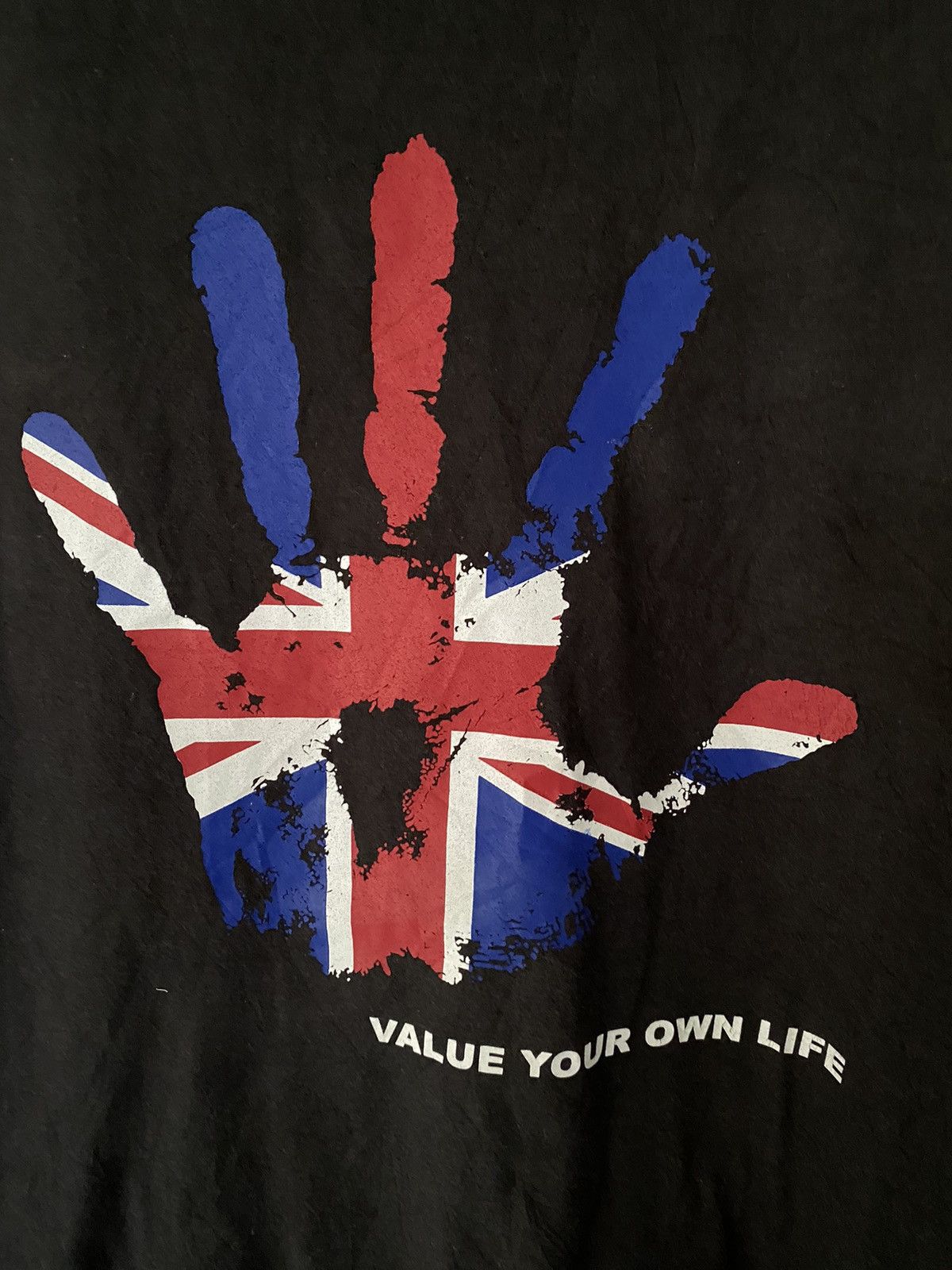 Japanese Brand × Katharine Hamnett London × PPFM 2000s Hamnett Union jacket hand value your own life Size US M / EU 48-50 / 2 - 4 Thumbnail