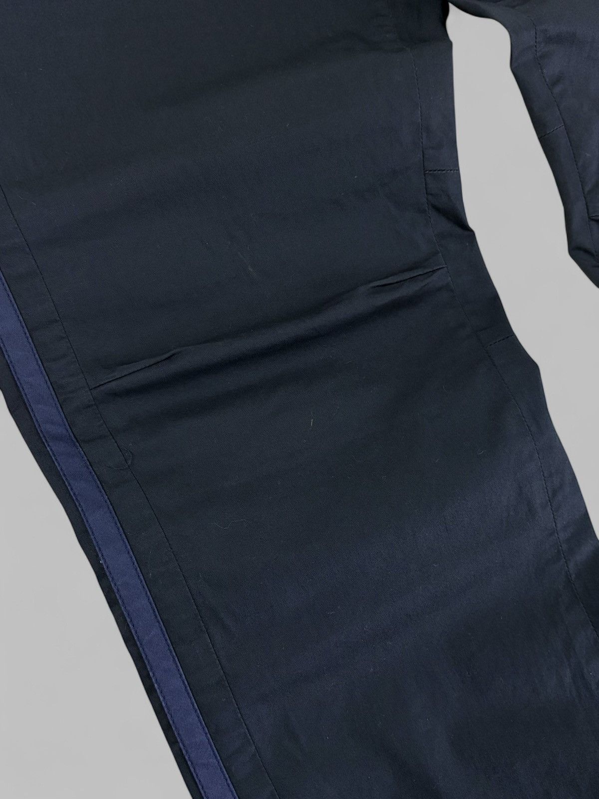 Prada Prada 2000s Black Technical Pants With Blue Sides Stripes Size US 36 / EU 52 - 12 Thumbnail
