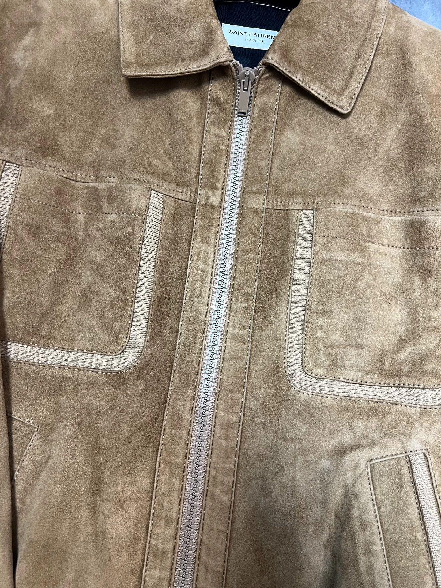 Saint Laurent Paris Authentic Saint Laurent SLP suede leather jacket Size US M / EU 48-50 / 2 - 4 Thumbnail