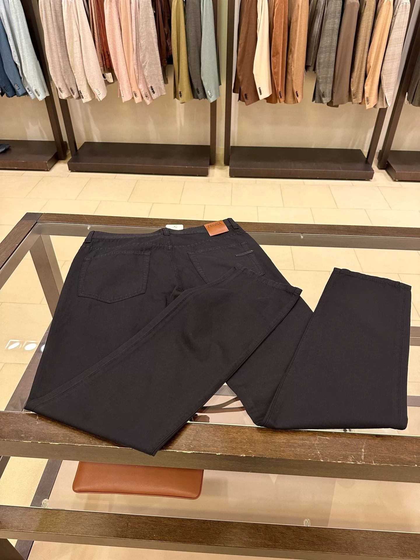 Ermenegildo Zegna Zegna Navy Slim Fit Casual Trousers Size US 32 / EU 48 - 8 Thumbnail