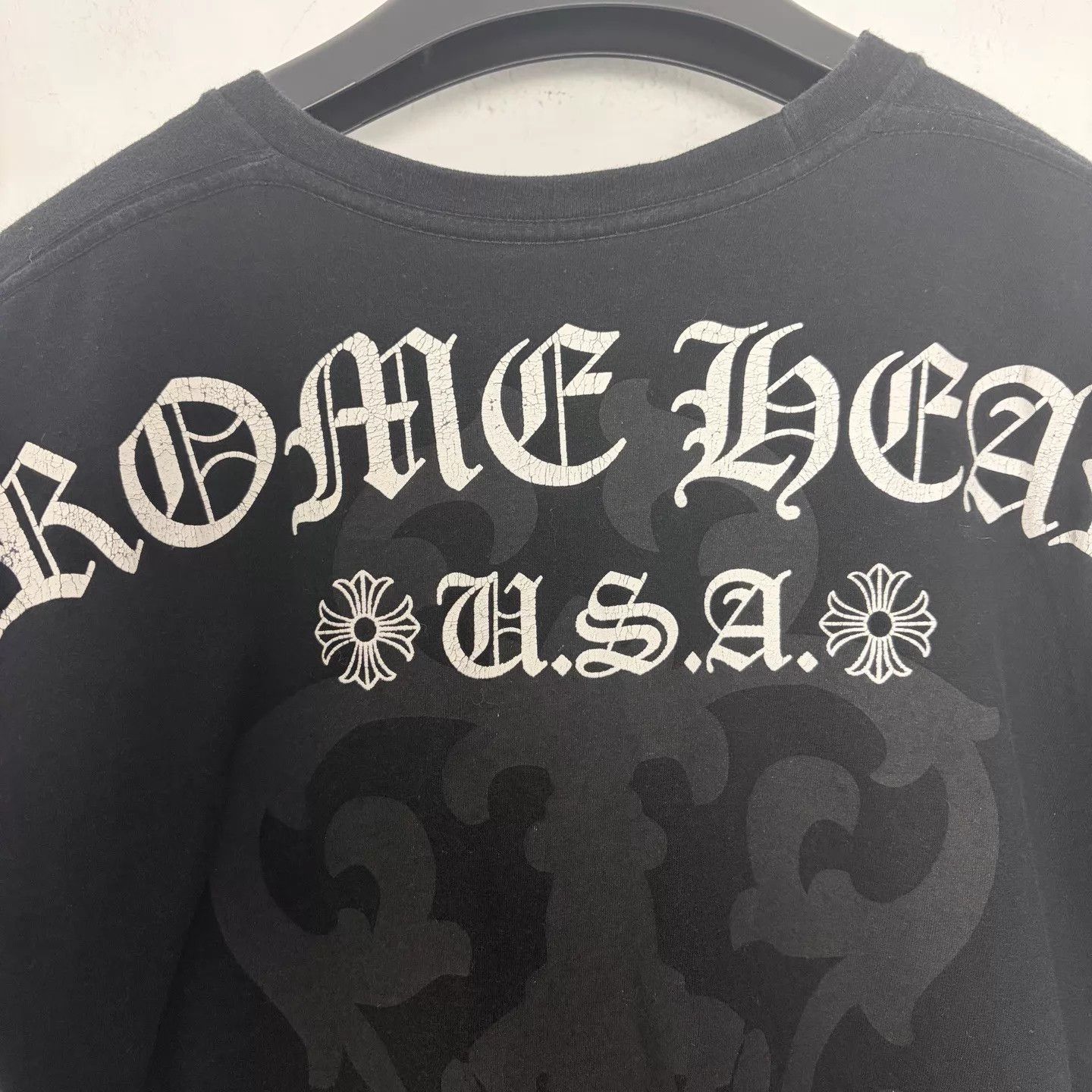Chrome Hearts Chrome Hearts Black Sword OM Logo Tee M 97New PrintFlaw Size US L / EU 52-54 / 3 - 3 Thumbnail