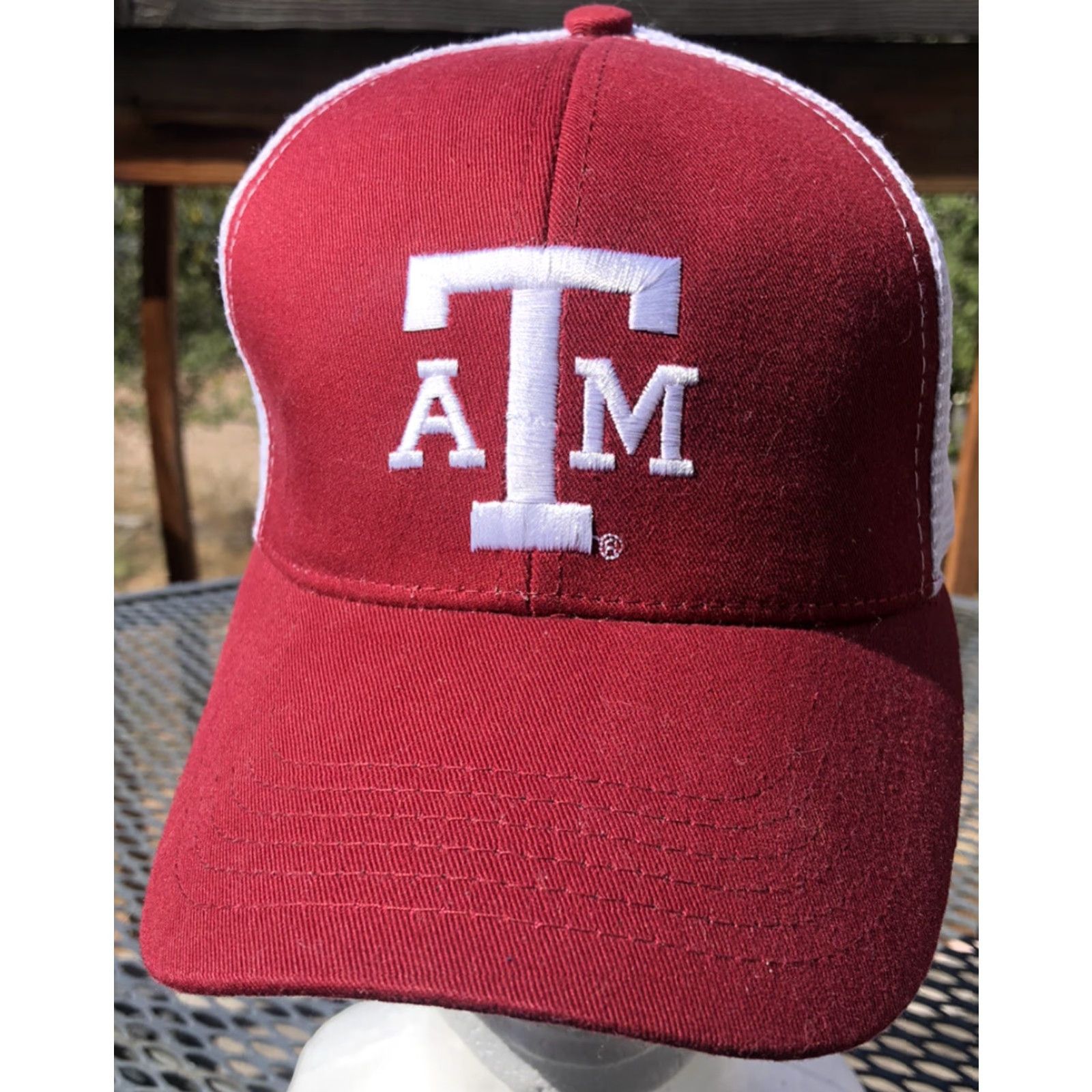 J Brand Outhouse Designs Texas A&M Hat Snapback Red & White Brand Men One Size Red Sports Casual Size ONE SIZE - 2 Thumbnail
