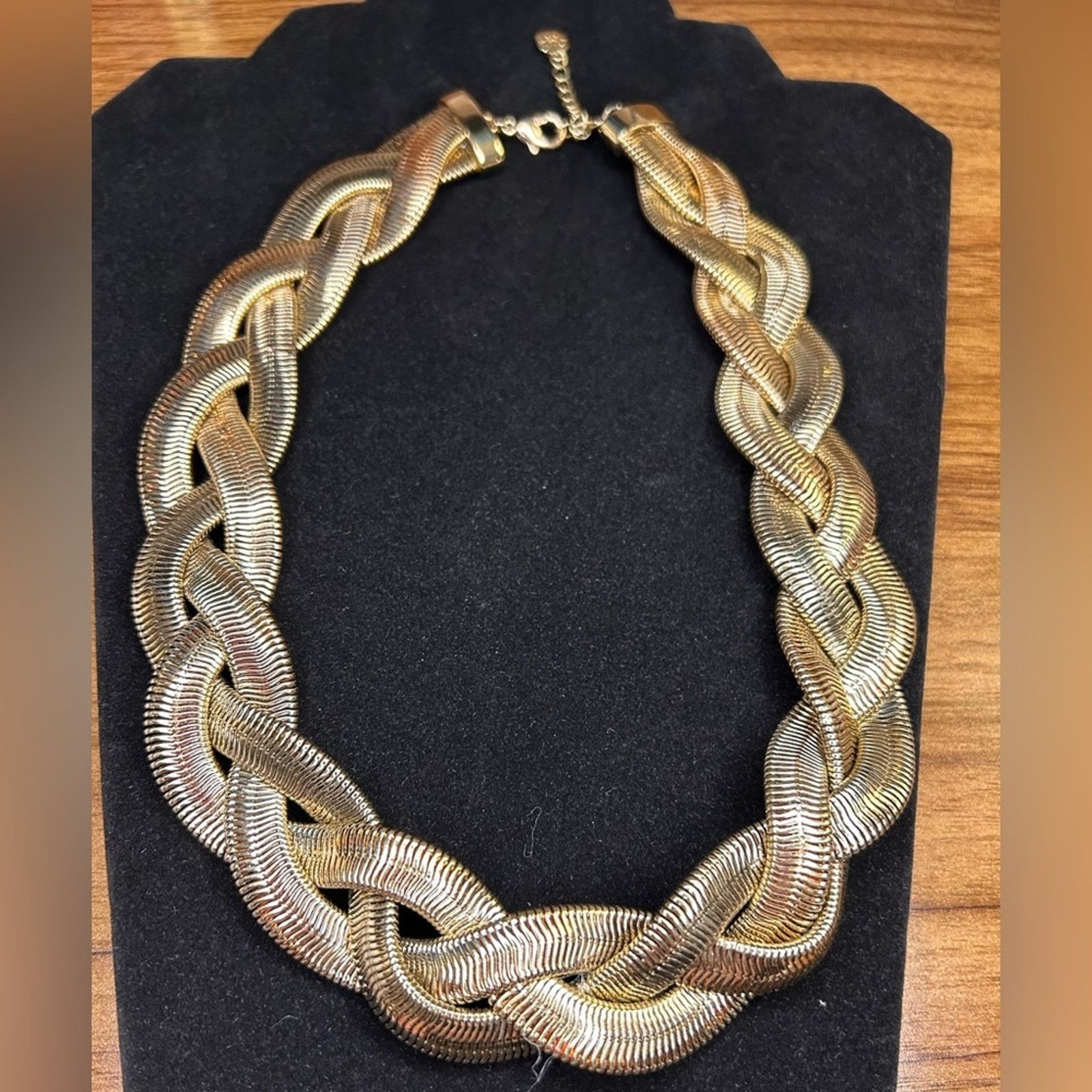 Monet 80s Monet Braided Necklace Vintage Serpentine Liquid 18.5" Size ONE SIZE - 3 Thumbnail