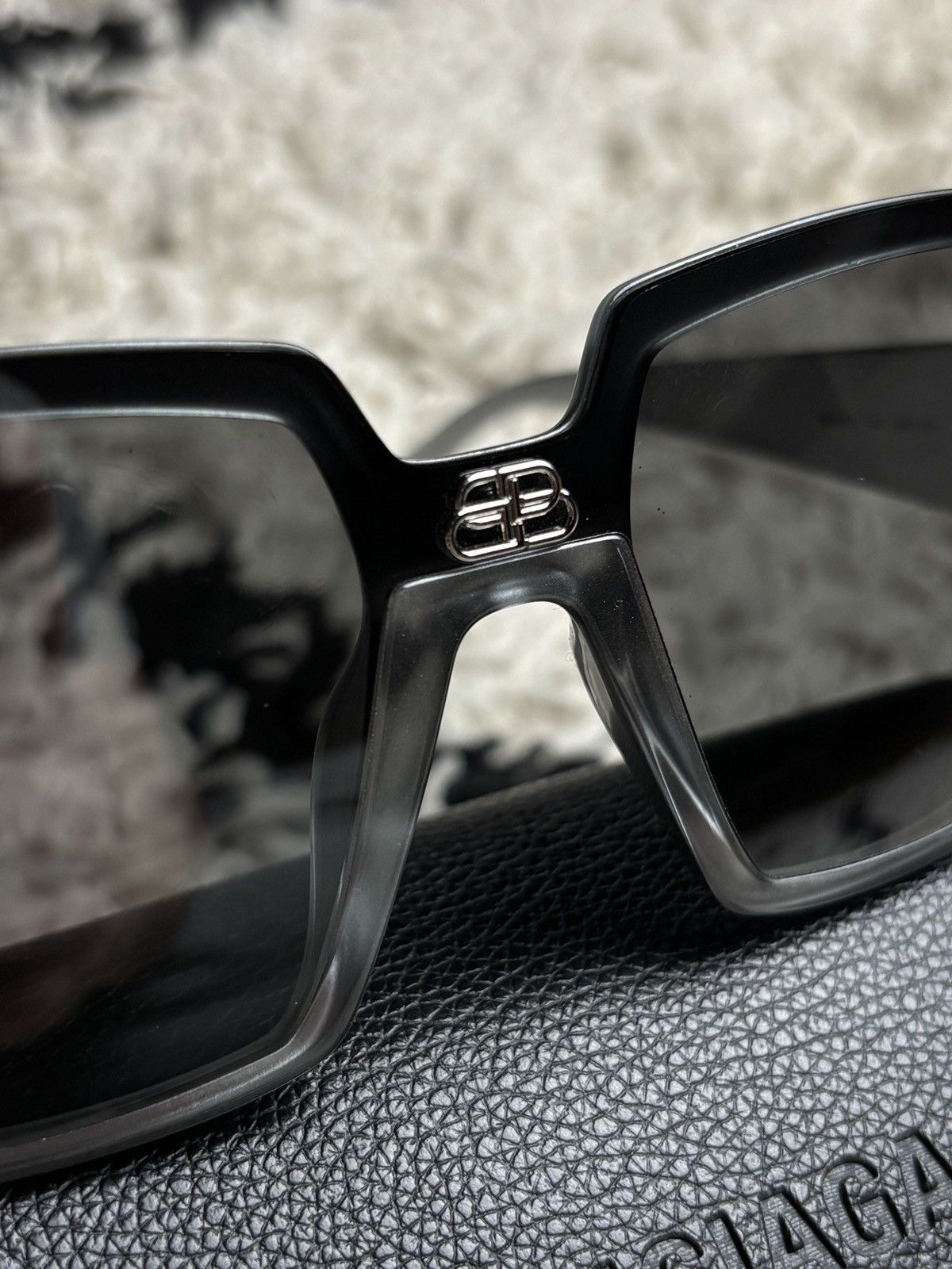 Balenciaga Balenciaga Extreme Silver Square Sunglasses Size ONE SIZE - 4 Thumbnail