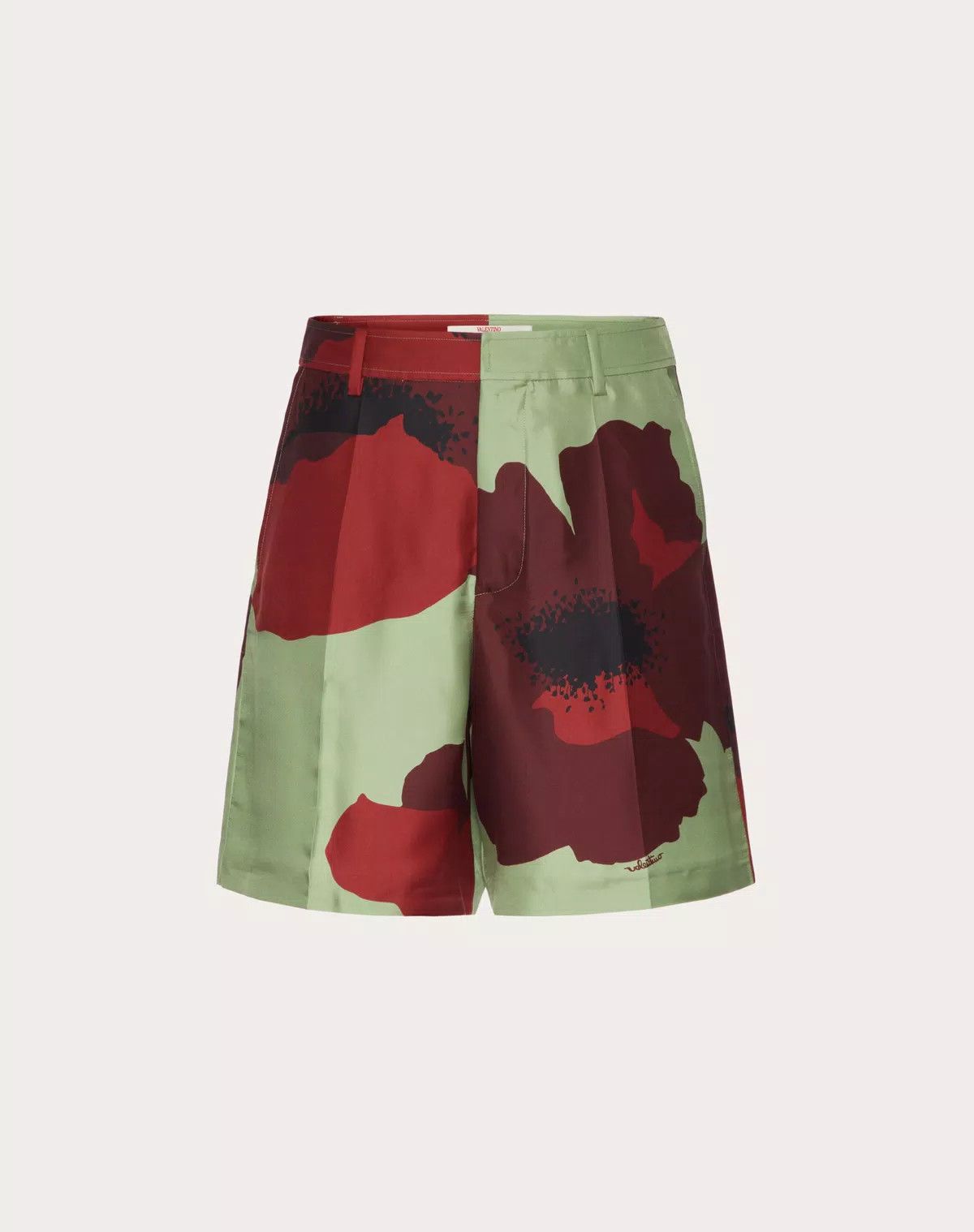 Valentino oc11z0725 Silk Twill Bermuda Shorts in Multicolor Size US 28 / EU 44 - 1 Thumbnail