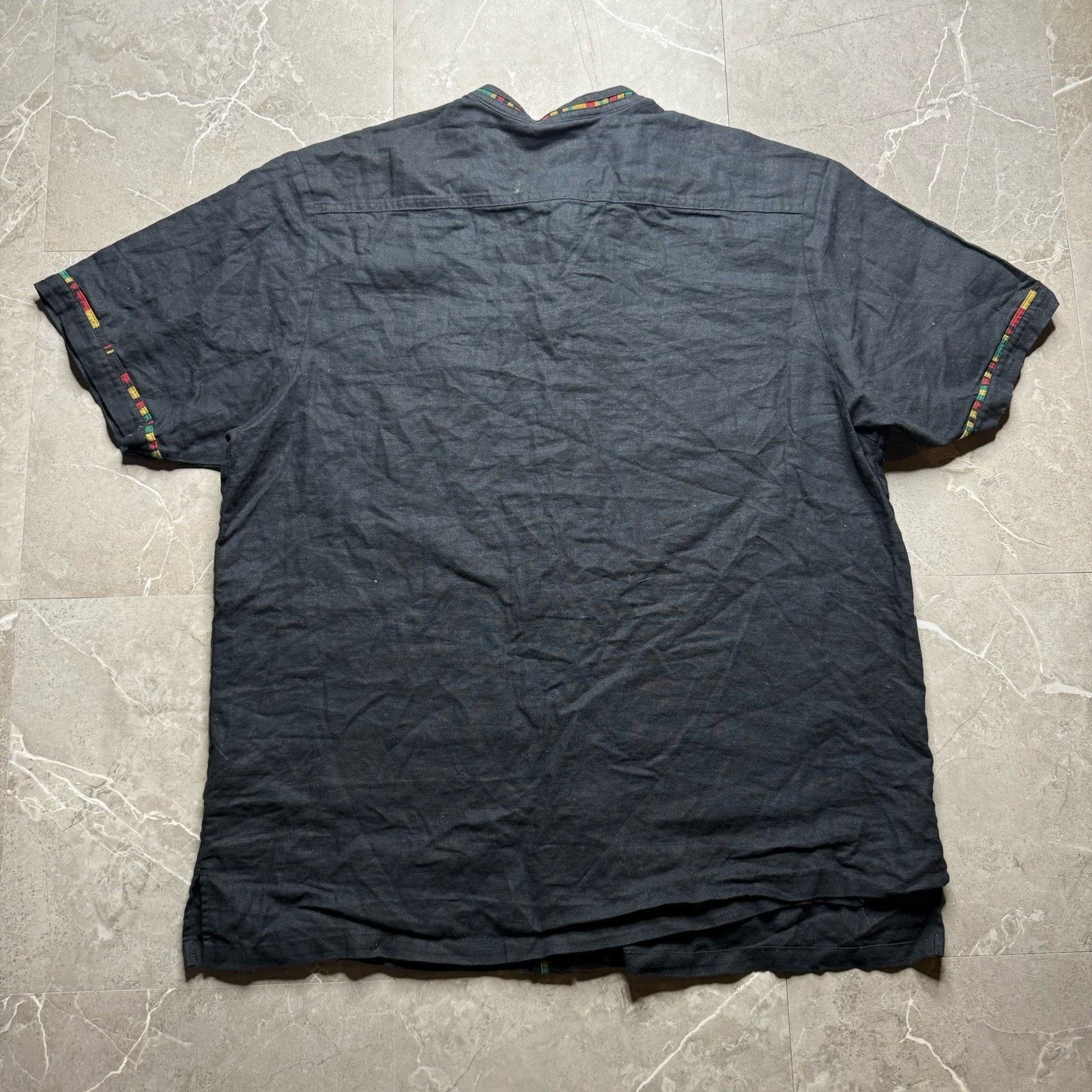 Supreme SS18 Supreme Band Collar Shirt L Large Black Button Up Size US L / EU 52-54 / 3 - 3 Thumbnail