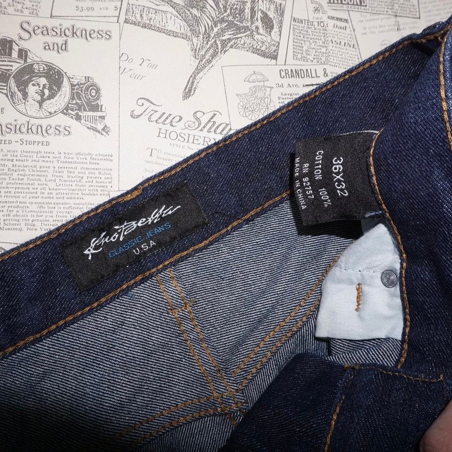 Vintage 36 -Vintage Y2K Kno Betta dollar bills jesus 00s denim pants Size US 36 / EU 52 - 3 Thumbnail