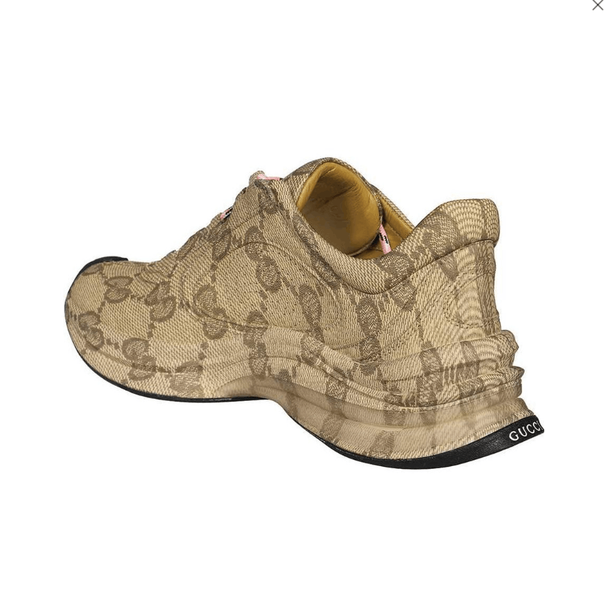 Gucci o1s1wg110125 GG Monogram Run Sneakers in Beige Size US 7.5 / IT 37.5 - 2 Thumbnail