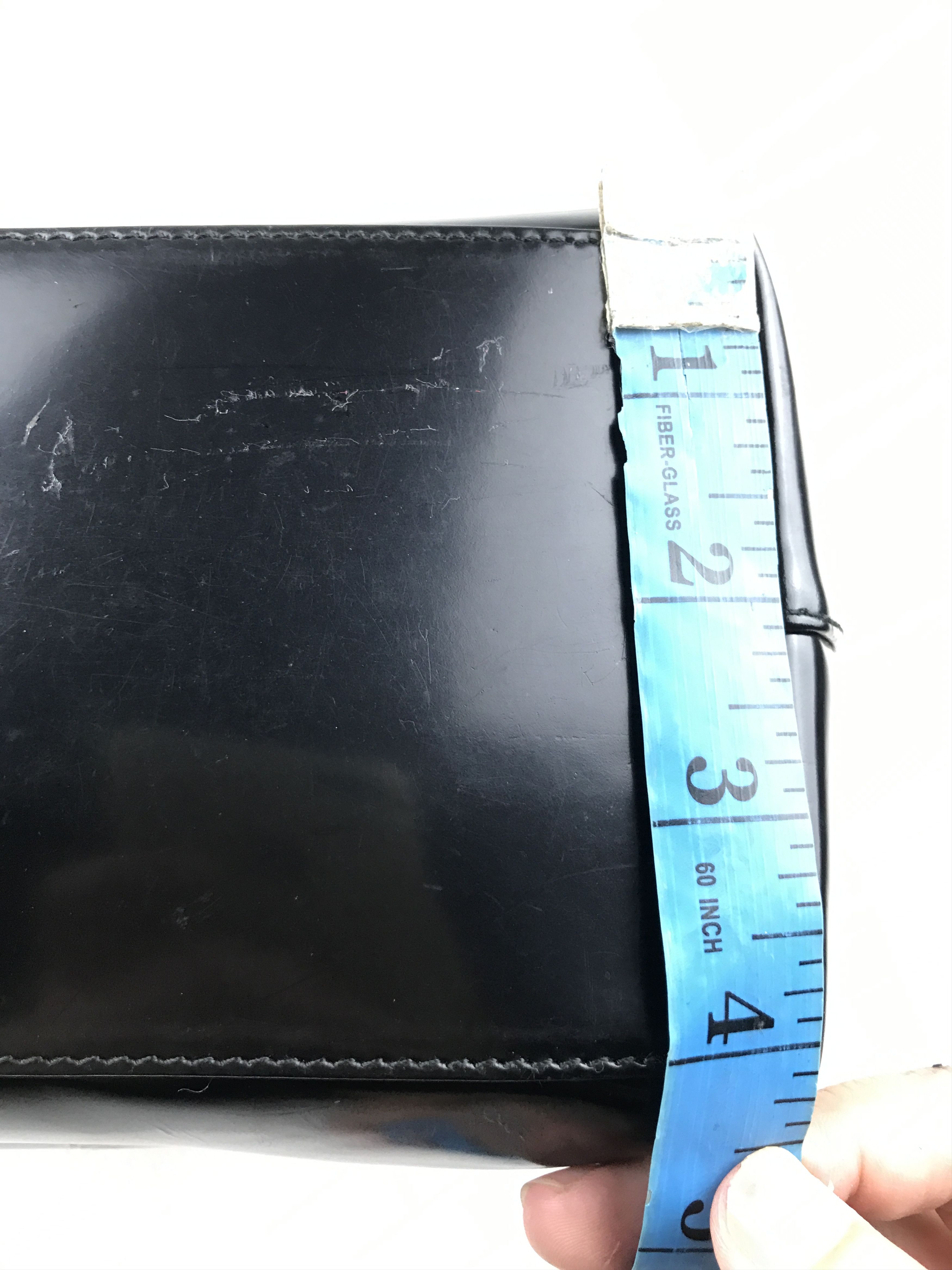 Gucci × Vintage Vintage Gucci Black Patent Leather Handbag With Strap Size ONE SIZE - 8 Thumbnail