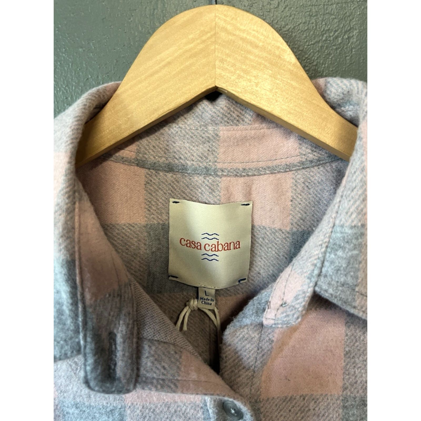 Pinko Casa Cabana Womens Shirt Plaid Flannel Button-Up Multicolor L NWT Size L Size L / US 10 / IT 46 - 3 Thumbnail