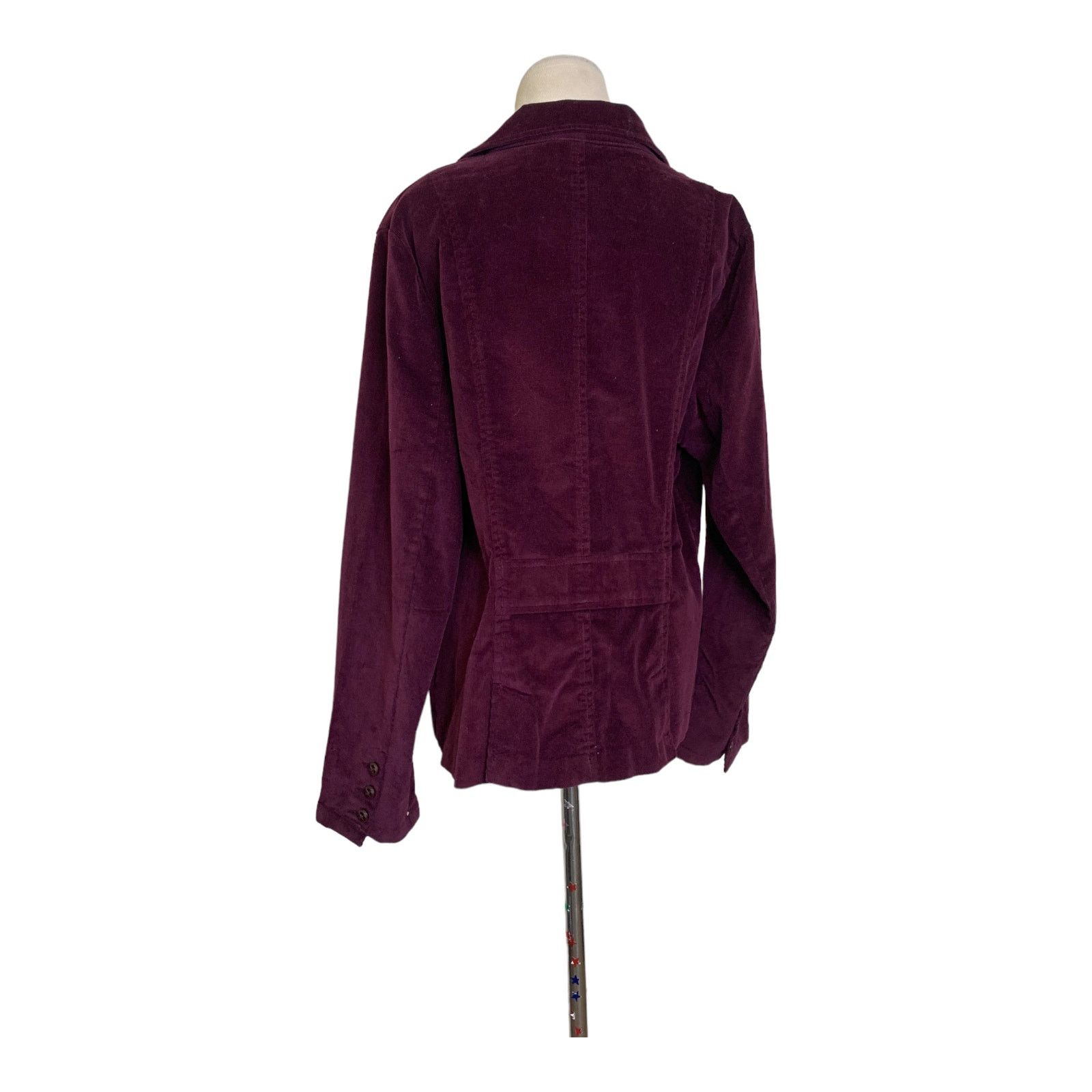 St. Johns Bay St. John's Bay stretch purple corduroy casual blazer size XL Size XL / US 12-14 / IT 48-50 - 11 Thumbnail