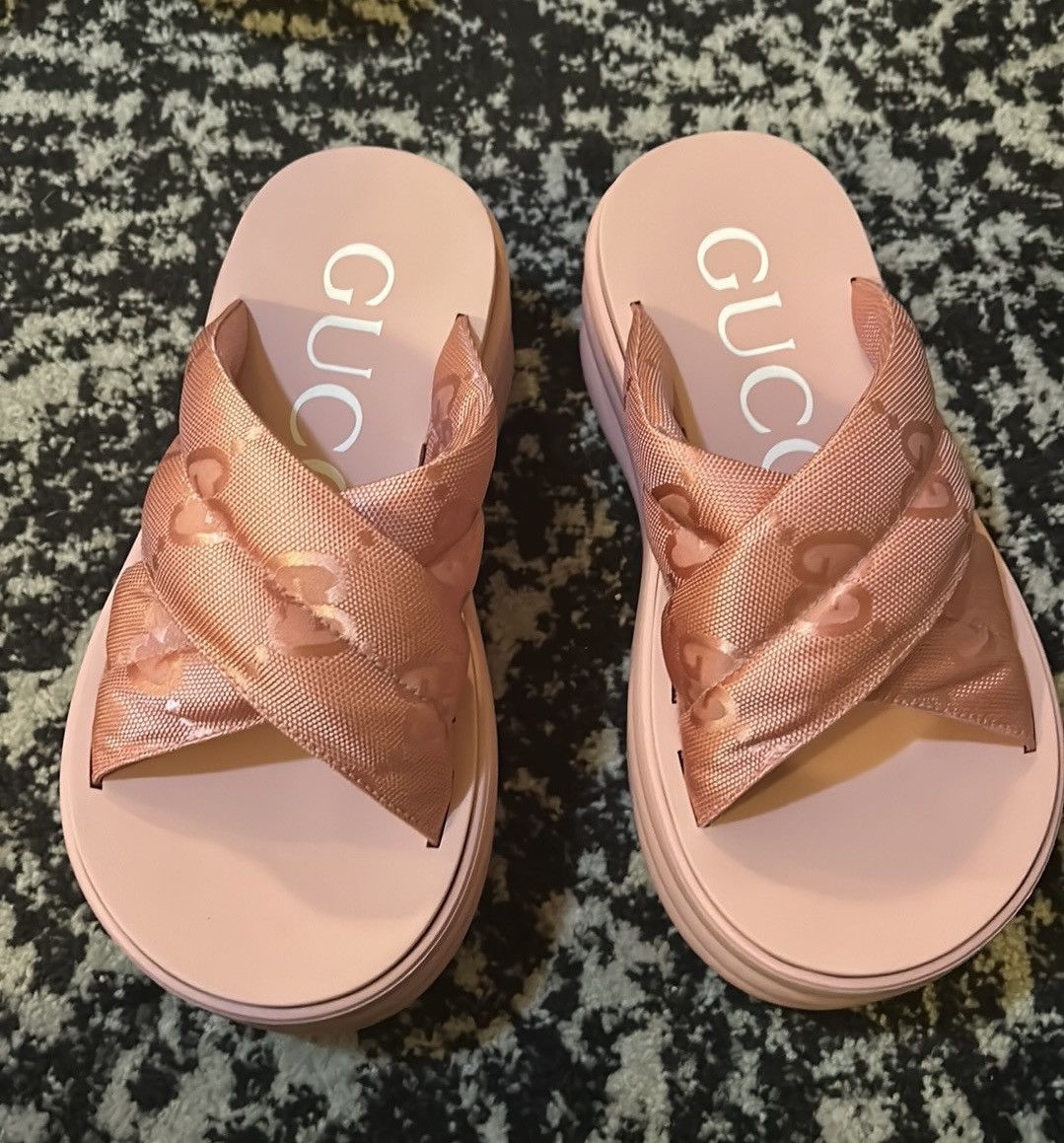 Gucci Gucci GG Platform Slide Sandal size 37 Size US 7 / IT 37 - 2 Thumbnail