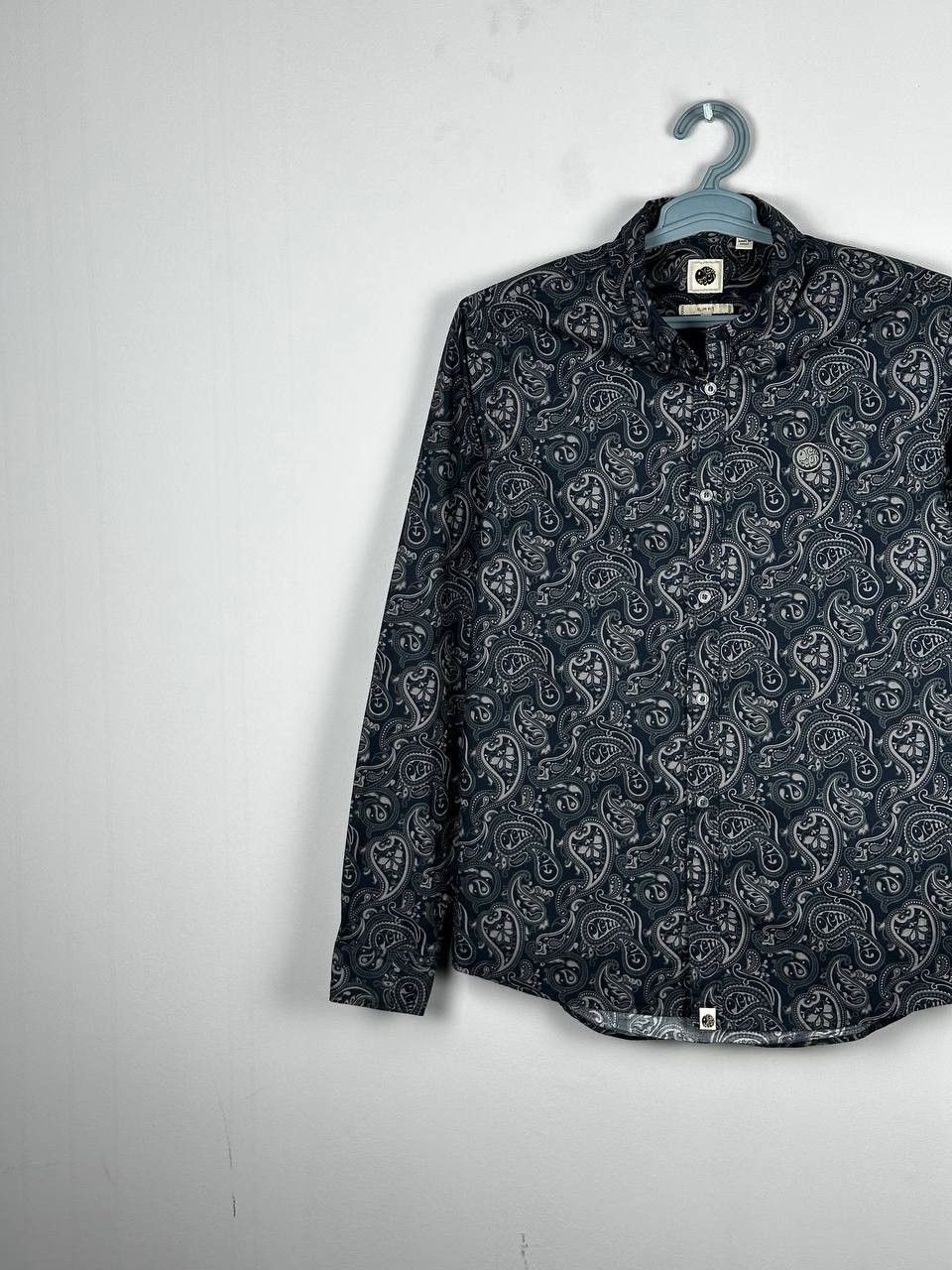 Pretty Green Pretty Green Mens Long Sleeve Paisley Shirt Size US M / EU 48-50 / 2 - 2 Thumbnail