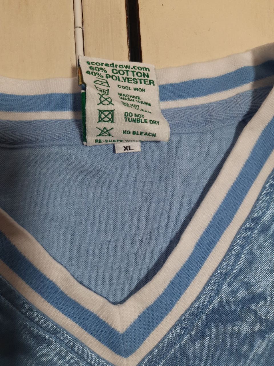 Other Score Draw Manchester City Jersey 1982-1983 Size US XL / EU 56 / 4 - 10 Thumbnail