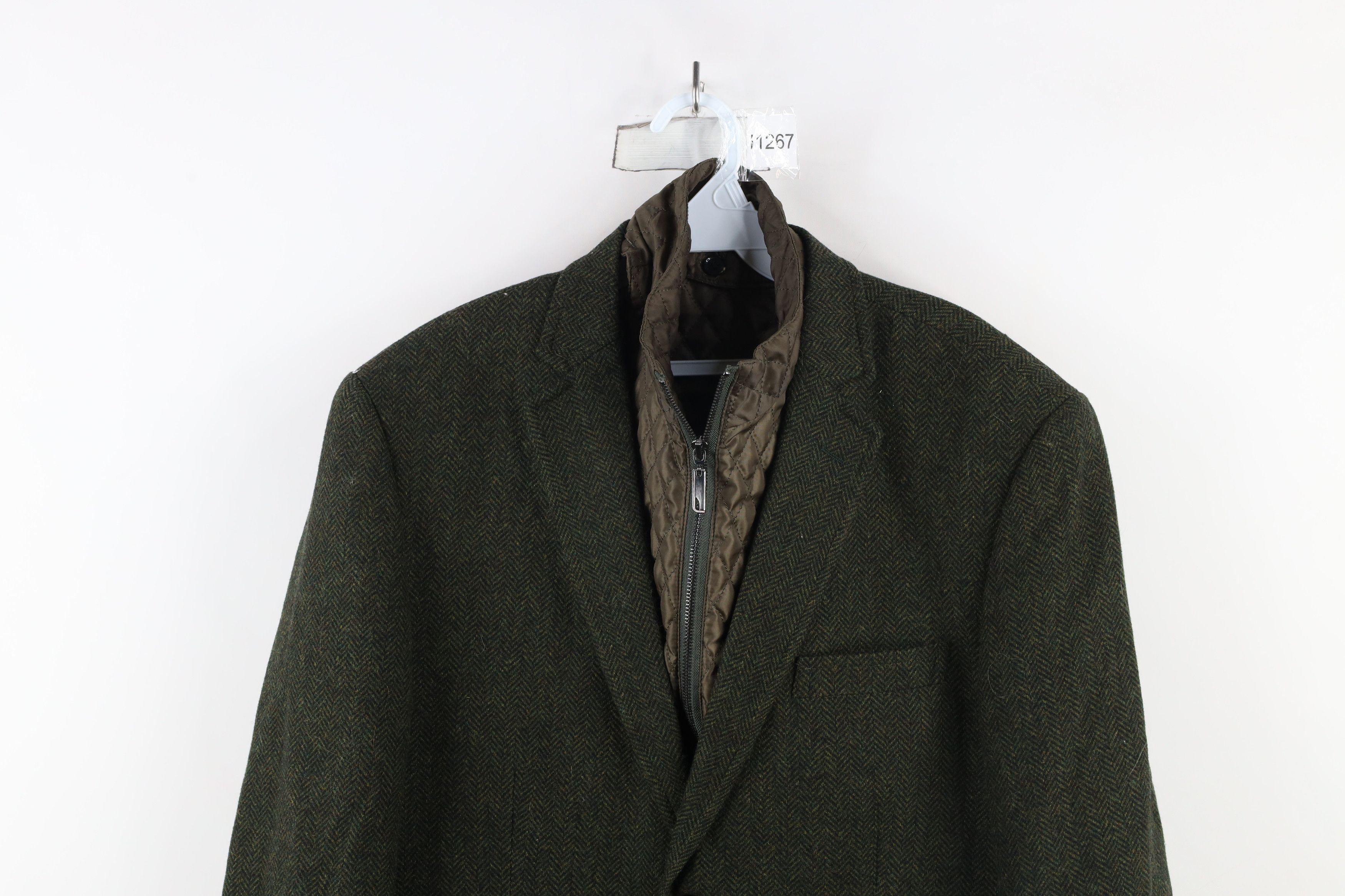 Vintage Vintage Streetwear Herringbone Lined 2 Button Blazer Jacket Size US XL / EU 56 / 4 - 2 Thumbnail