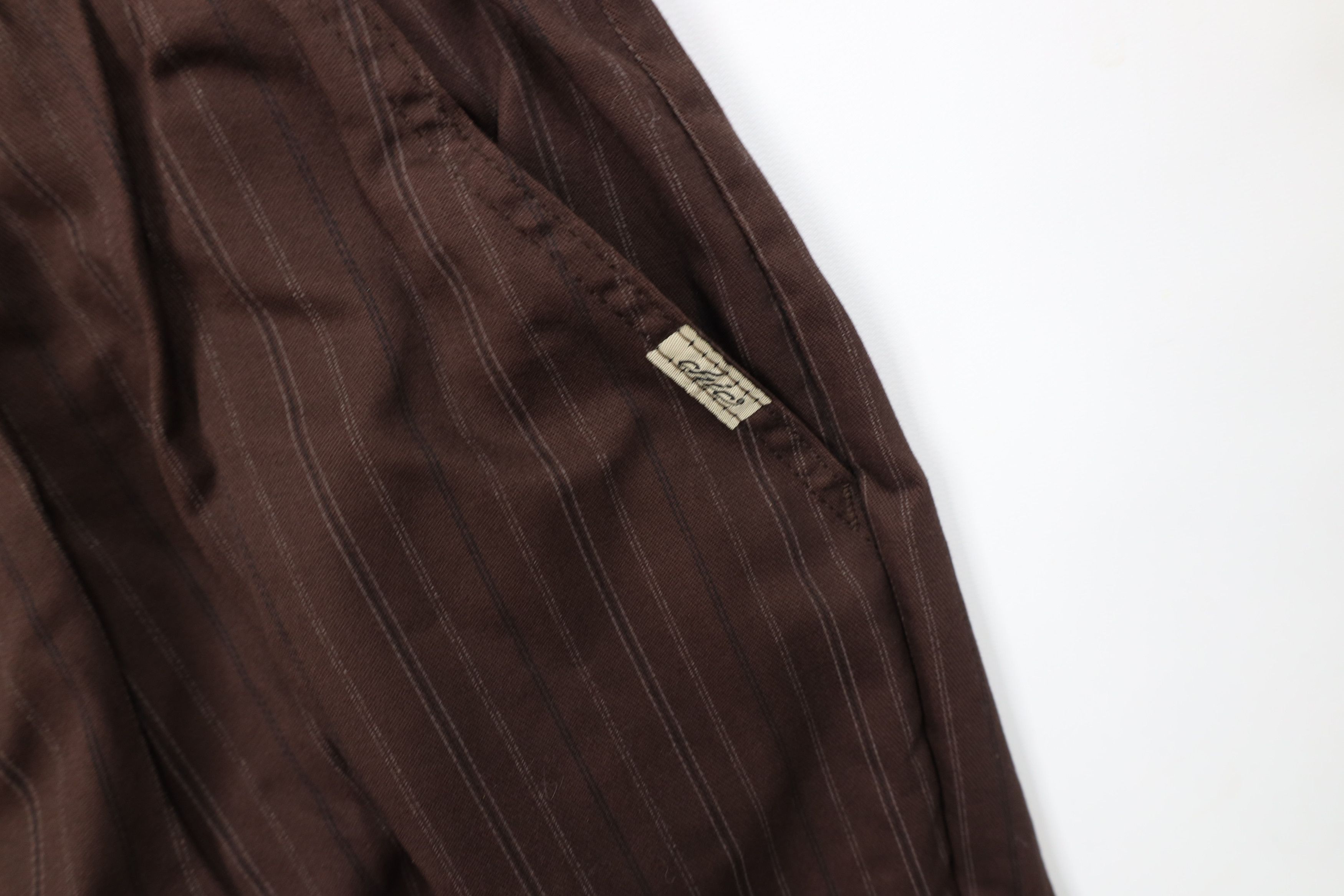 Vintage Vintage 90s Streetwear Striped High Waist Tapered Leg Pants Size 40" / US 18 - 5 Thumbnail