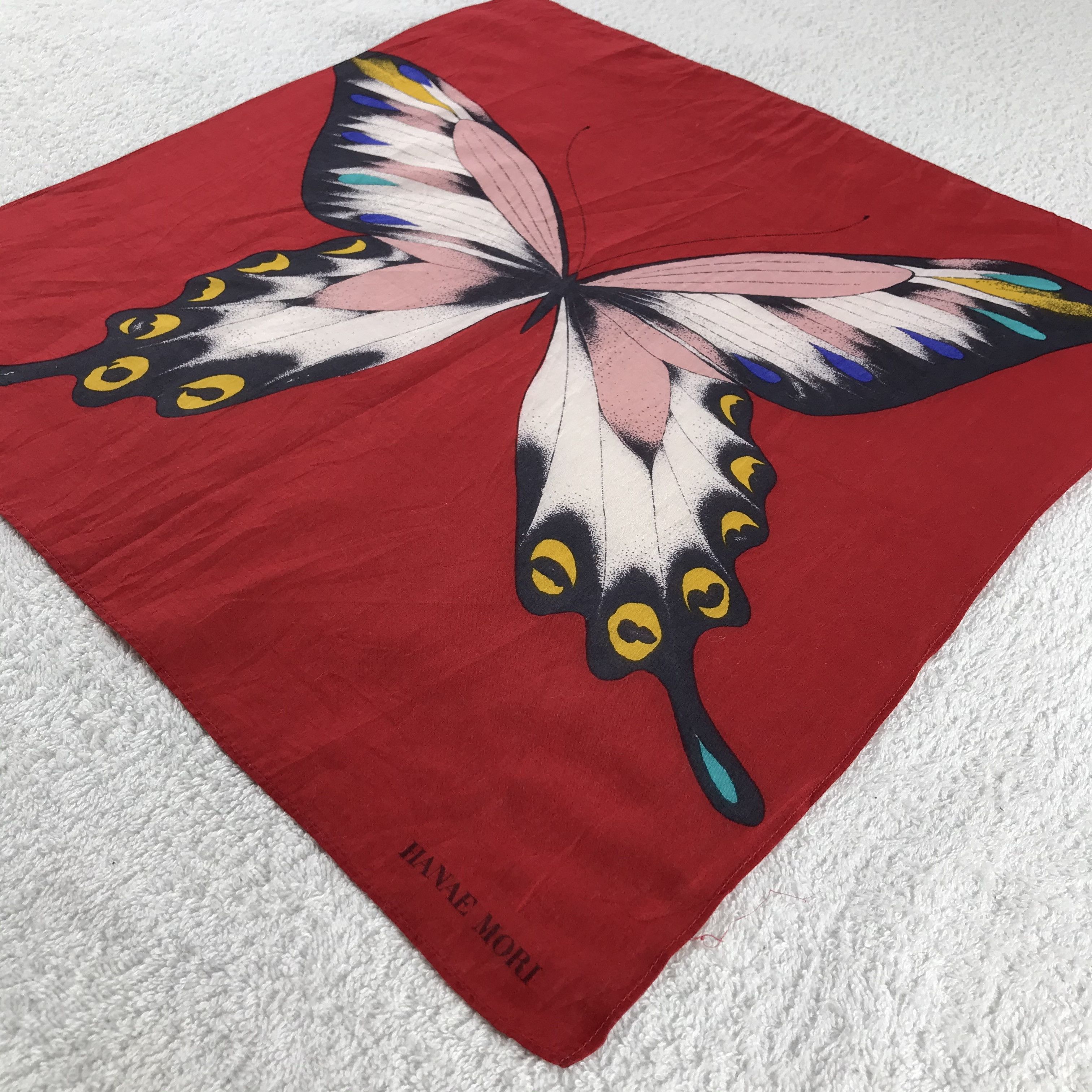 Hanae Mori × Vintage Hanae Mori Bandana / Handkerchief / Neckerchief - S347 Size ONE SIZE - 2 Thumbnail