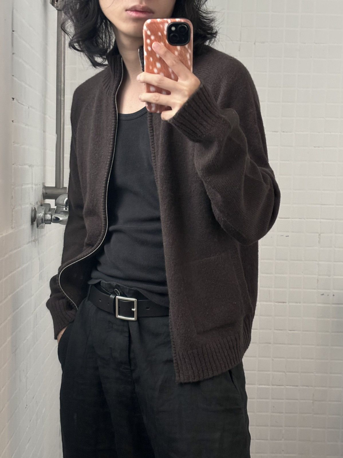 Dries Van Noten Dries Van Noten | 00s Minimalist Zip Wool Cardigan Size US L / EU 52-54 / 3 - 1 Thumbnail