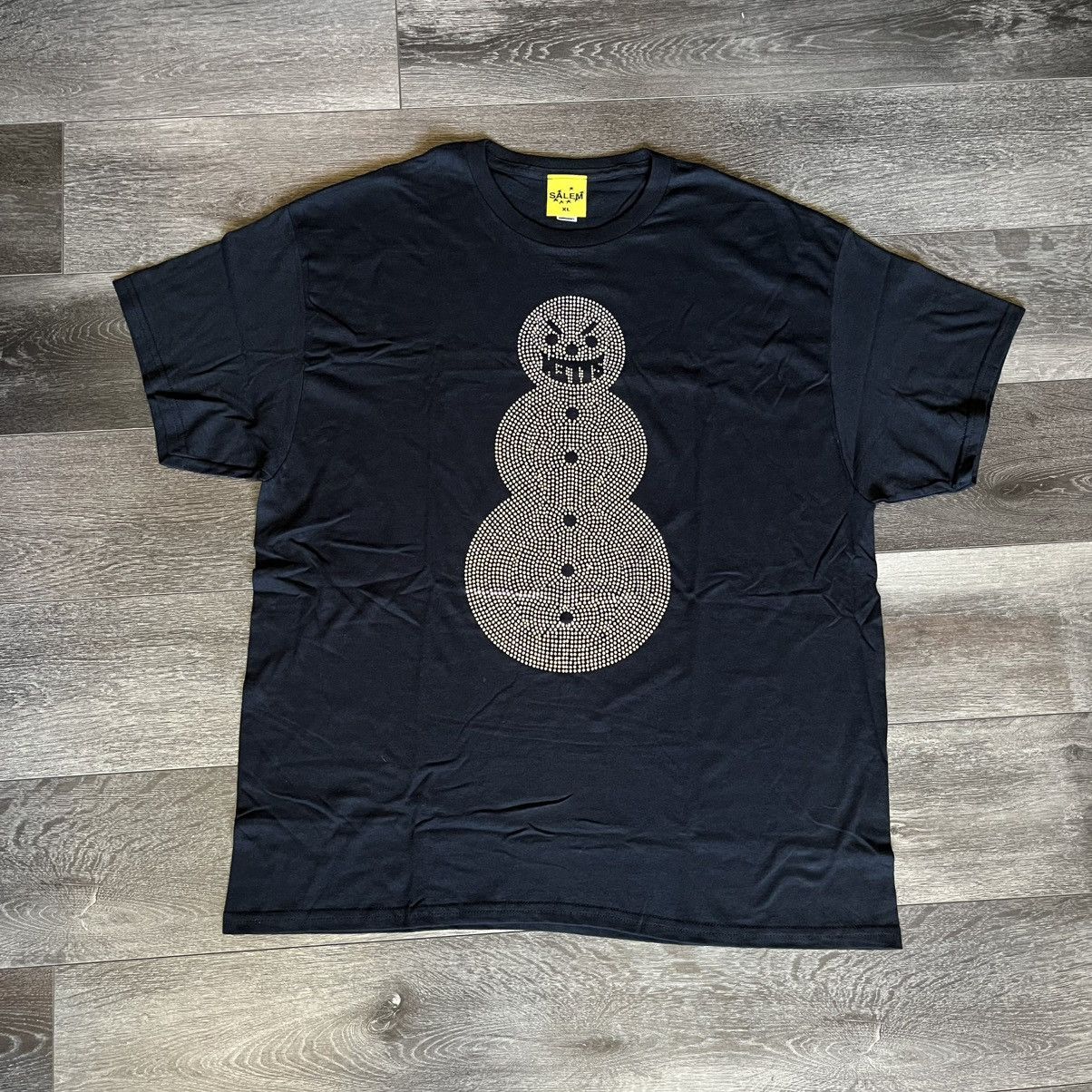 S4LEM Salem S4LEM Dirty Snowman Studded Rhinestone Logo Tee Shirt Size US XXL / EU 58 / 5 - 1 Thumbnail