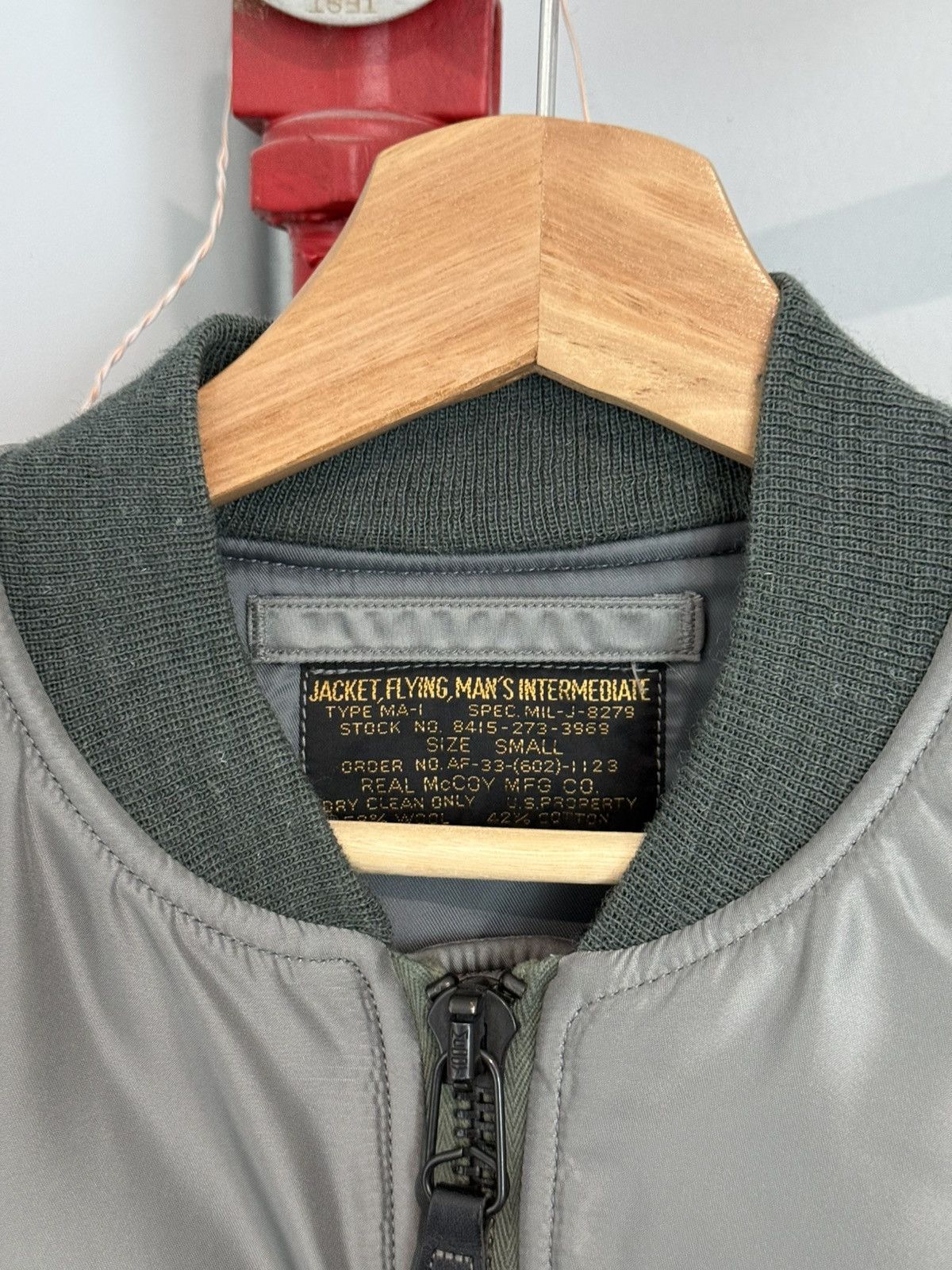 The Real McCoy's Silver Gray MA-1 Jacket Size US S / EU 44-46 / 1 - 2 Thumbnail