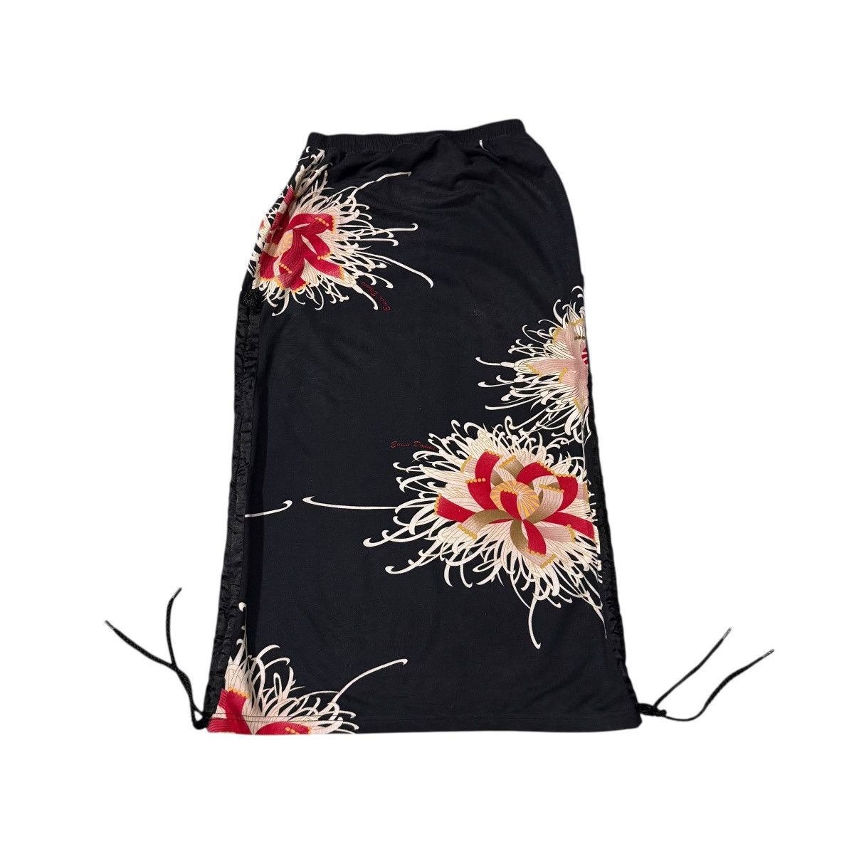 Evisu Vintage Evisu Donna Drawstring Maxi Skirt Pants Size 28" / US 6 / IT 42 - 1 Thumbnail