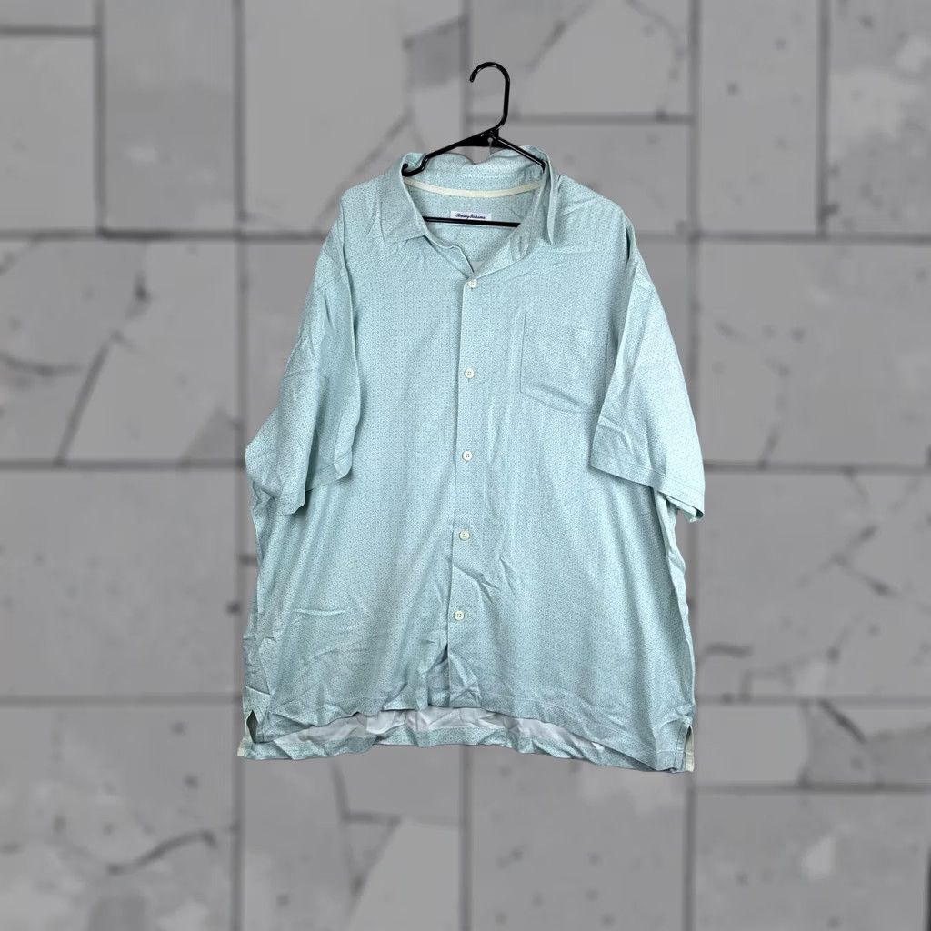 Tommy Bahama Tommy Bahama Shirt Mens 4XL Green Geometric Short Sleeve Button Front Casual Size US XXL / EU 58 / 5 - 1 Thumbnail