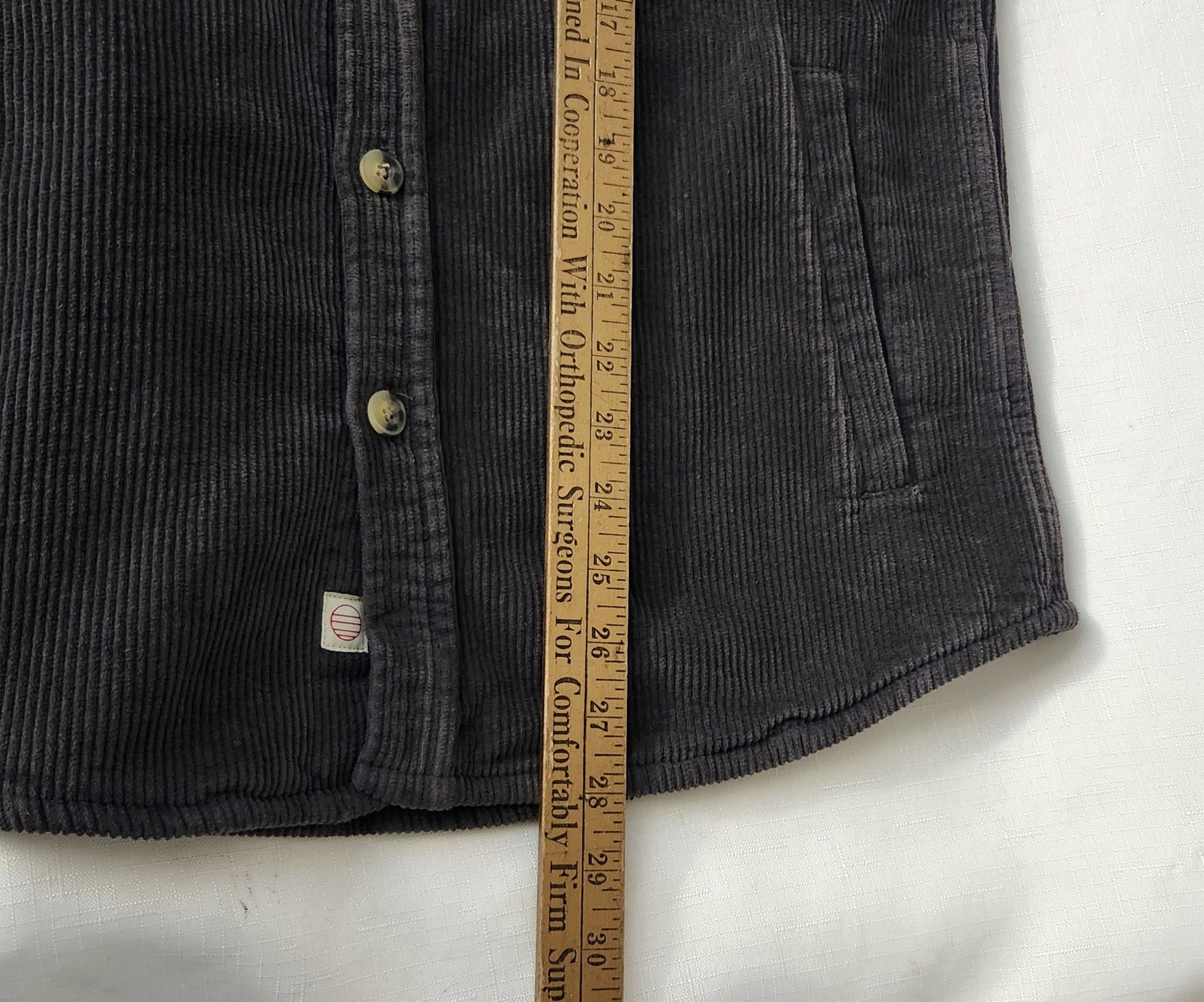 Marine Layer MARINE LAYER Broken In Corduroy Overshirt Faded Black Small Size US S / EU 44-46 / 1 - 9 Thumbnail