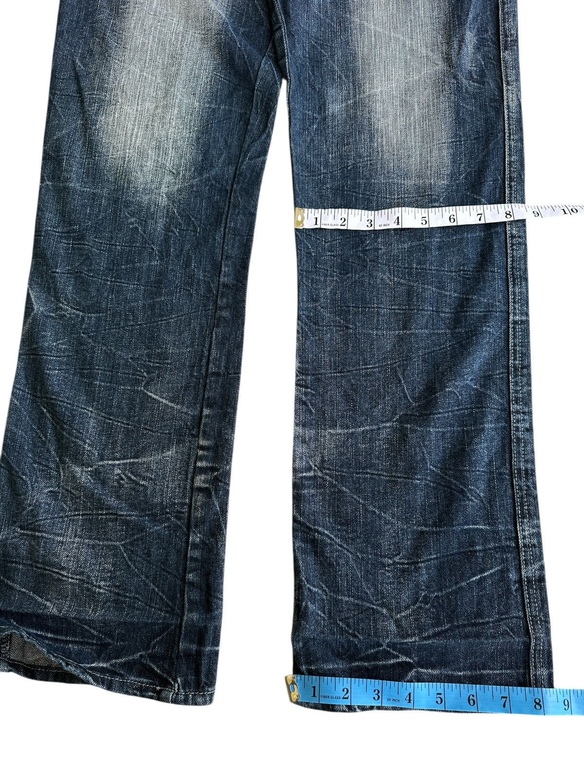 Le Grande Bleu (L.G.B.) Skull Bones Mild Life Denim Honeycomb. Size US 32 / EU 48 - 6 Thumbnail