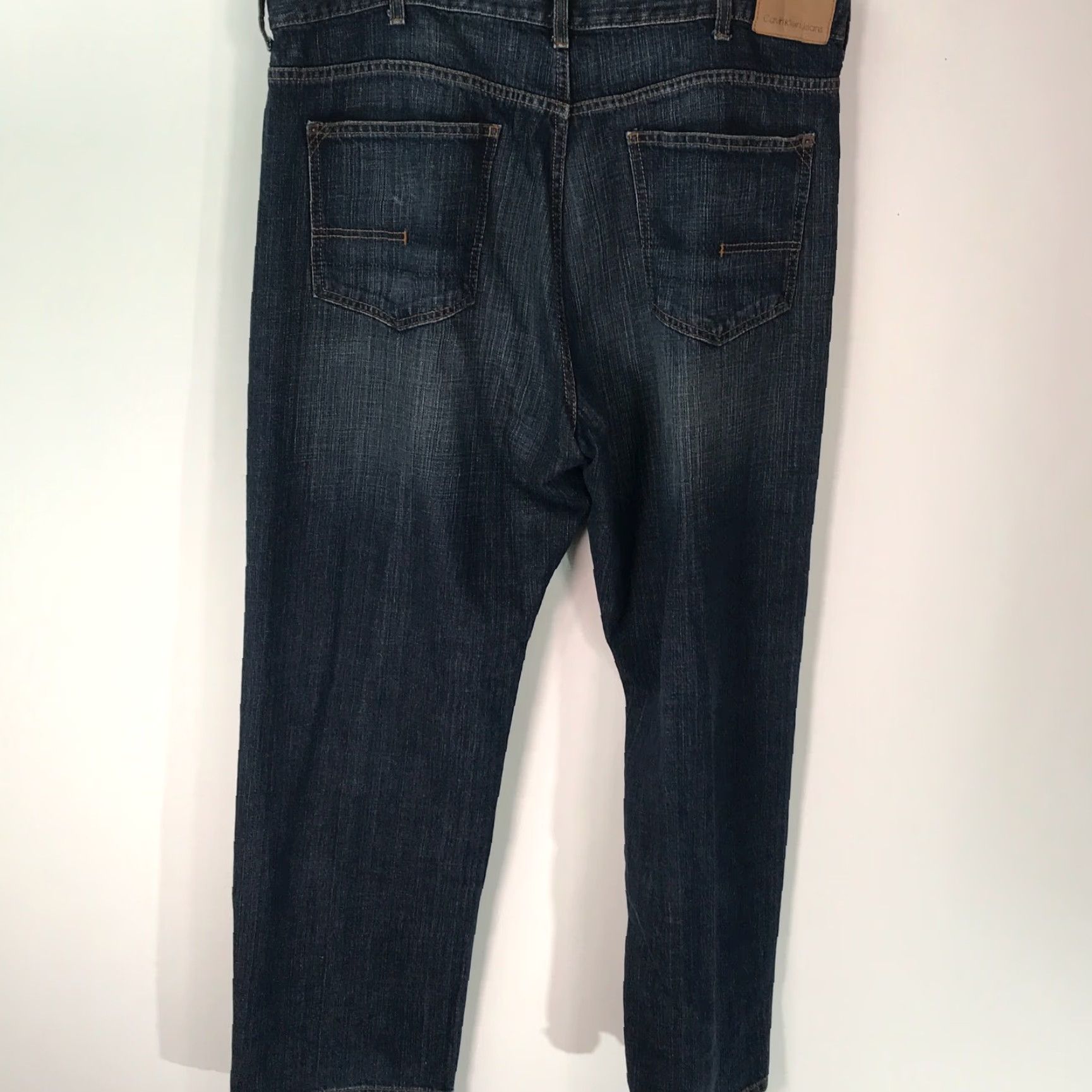 Calvin Klein Calvin Klein Jeans Mens Straight Regular Fit Blue Denim Size 40 Rise Mid Inseam 32 Size US 40 / EU 56 - 2 Thumbnail