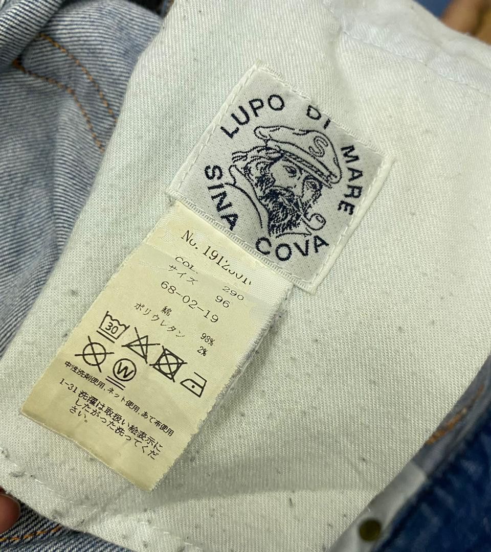 Japanese Brand Vintage Lupo Di Mare Sina Cova Patch Work Distress Denim Size US 36 / EU 52 - 15 Thumbnail