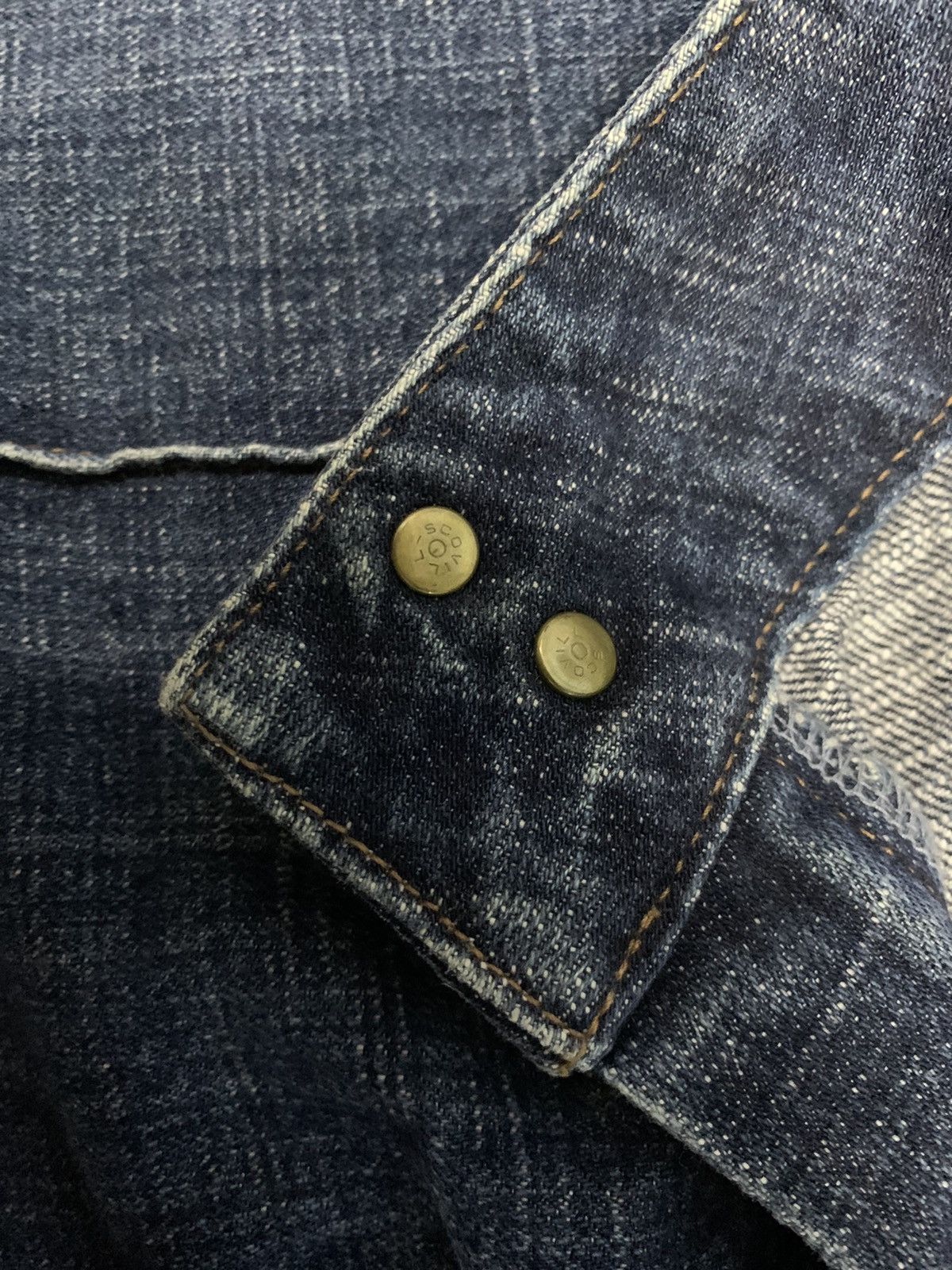 Japanese Brand Vintage Camel Road Faded Wash Flare Bell Bottom Panel Jeans Size US 31 - 5 Thumbnail