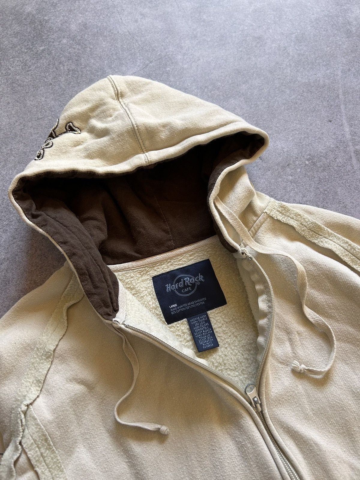 Hard Rock Cafe × Japanese Brand × Vintage Vintage Hard Rock Y2k big logo zip-hoodies rare Size L / US 10 / IT 46 - 3 Thumbnail