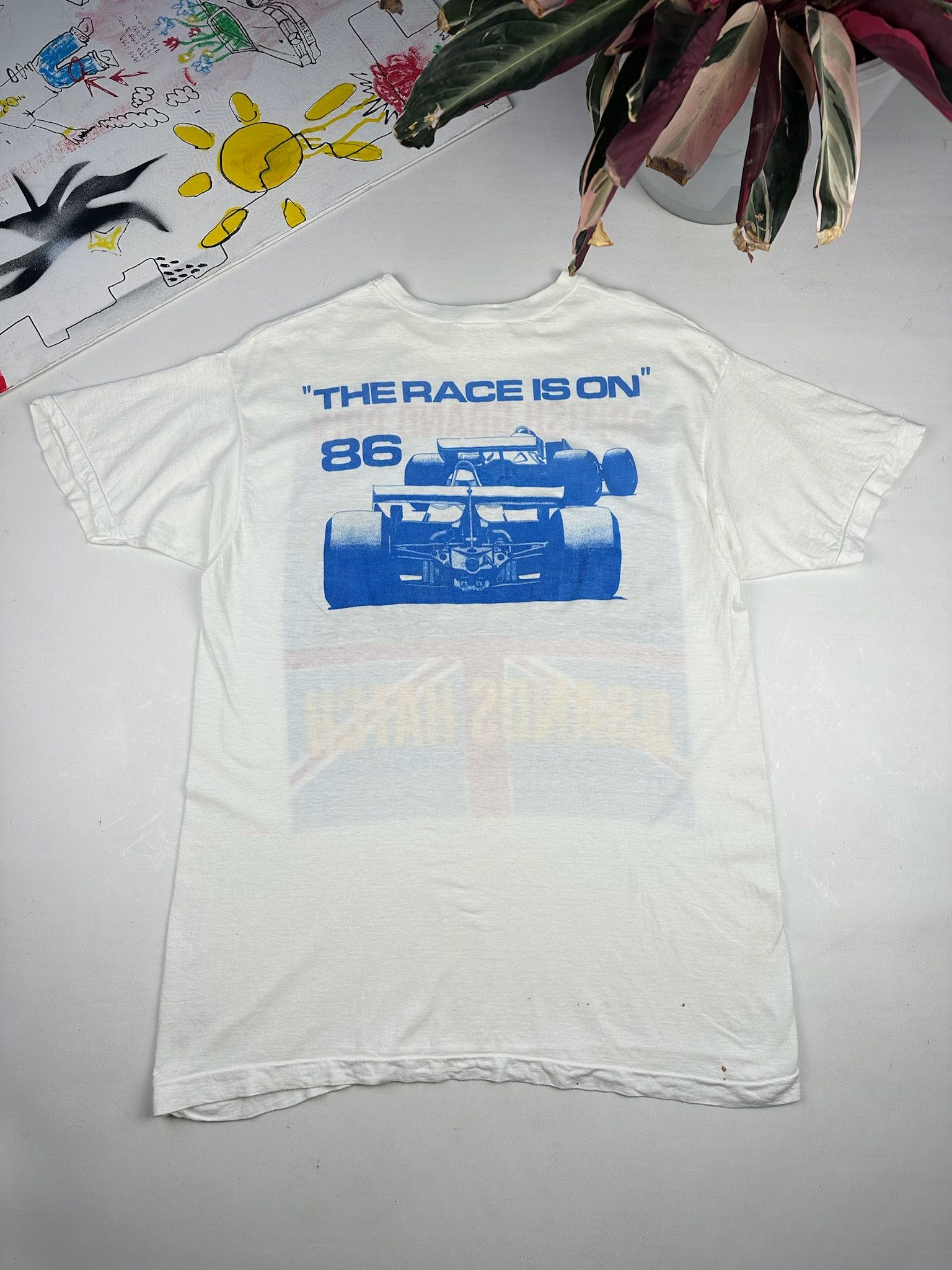 Vintage Vintage F1 1986 British Grand Prix formula uno Size US M / EU 48-50 / 2 - 2 Thumbnail