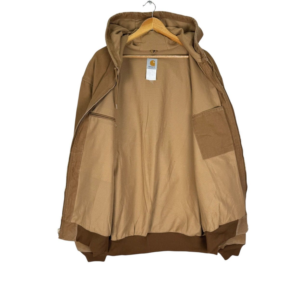 Carhartt × Carhartt Wip × Vintage ⚡️CARHARTT HOODIE DUCK CANVAS ZIPPER JACKET Size US XXL / EU 58 / 5 - 8 Thumbnail