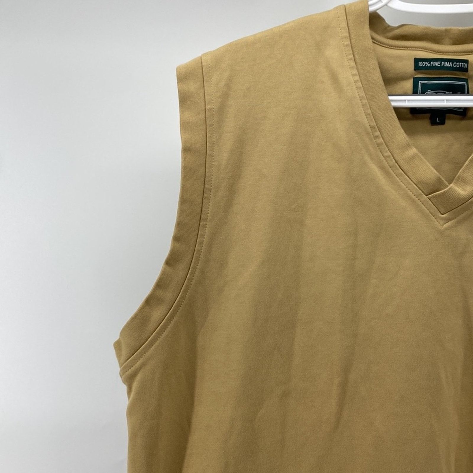 Bolle Bolle fine pima cotton golf knit vest tan classic size L Size US L / EU 52-54 / 3 - 4 Thumbnail
