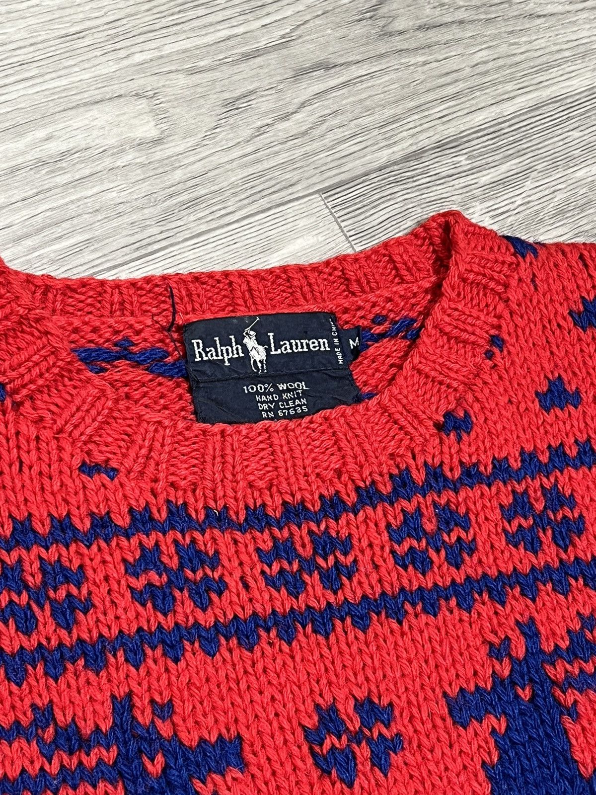 Polo Ralph Lauren Polo Ralph Lauren wool Nordic Deer vintage 90’s sweater Size US M / EU 48-50 / 2 - 2 Thumbnail