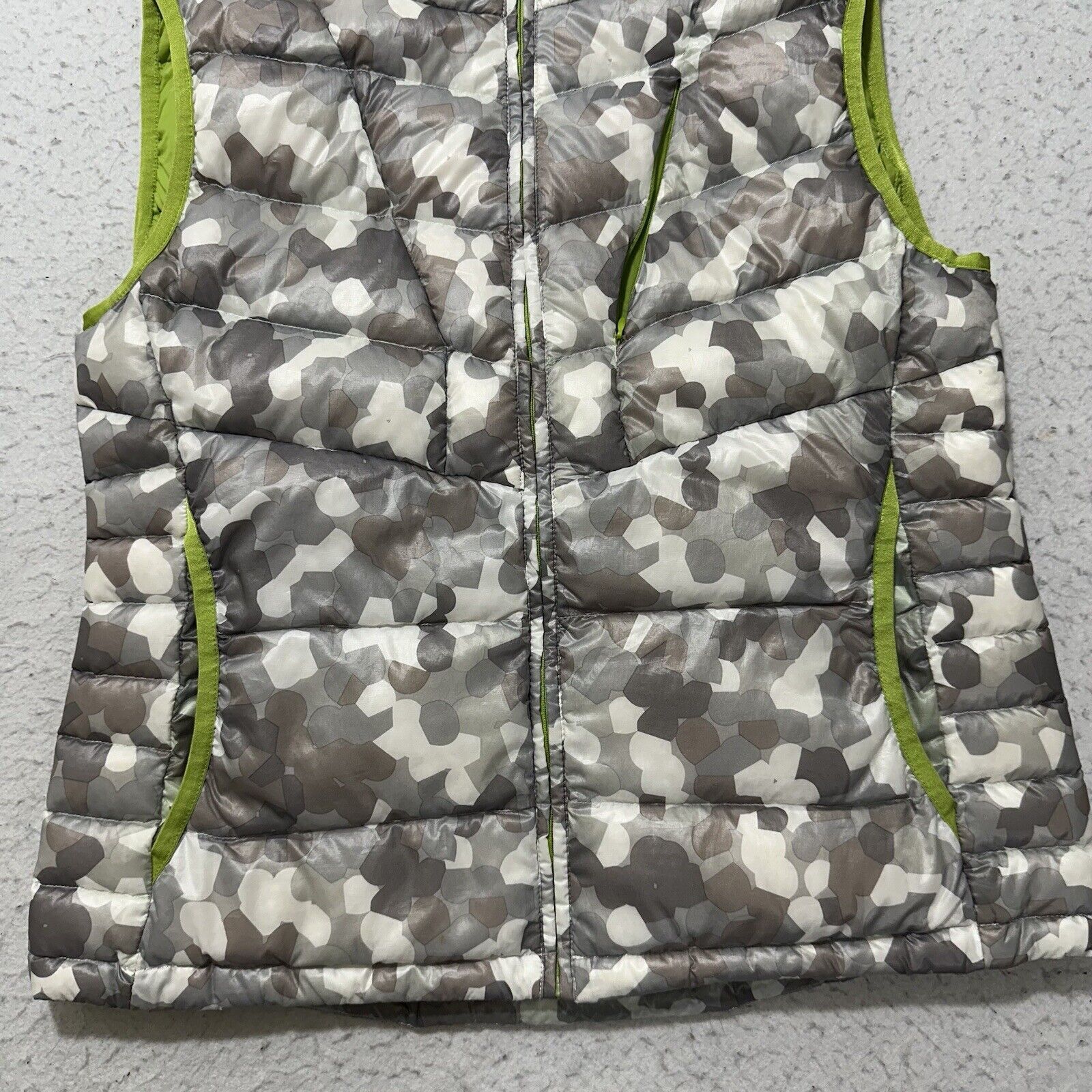 Other Koppen Medium Down Feather Puffer Vest Jacket Gray Camo Size M / US 6-8 / IT 42-44 - 3 Thumbnail