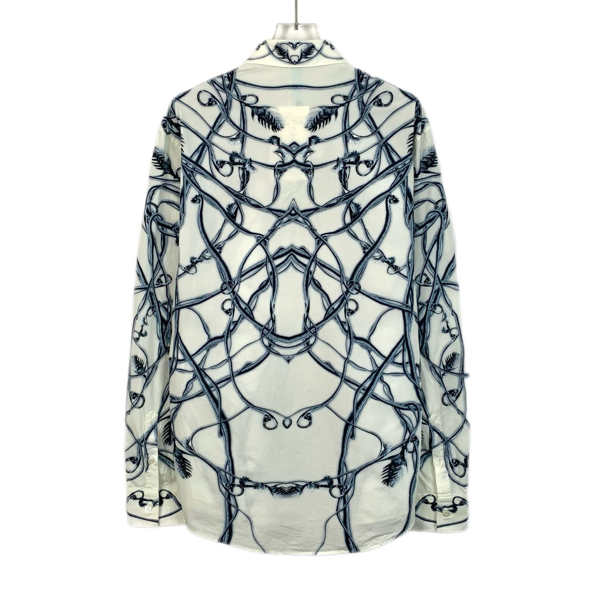 Alexander McQueen Alexander McQueen Mens Button-Up Shirt With Botanical Design Size US M / EU 48-50 / 2 - 2 Thumbnail