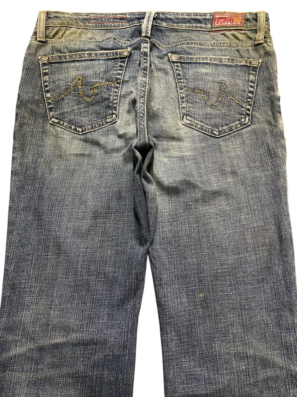 If Six Was Nine Rare Vintage Adriano Goldschmied Distressed Flare Jeans Size US 32 / EU 48 - 4 Thumbnail