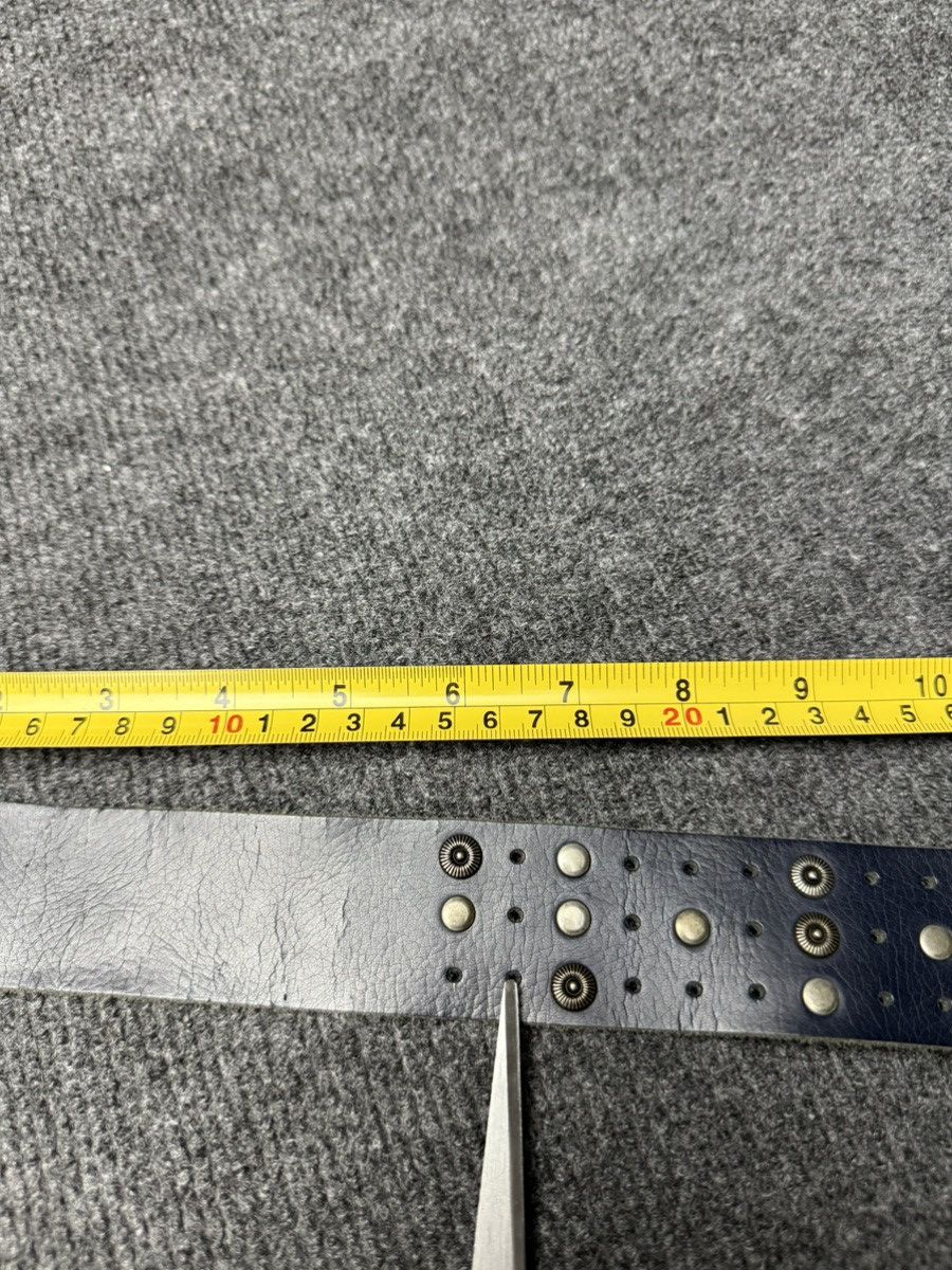 Japanese Brand Vintage Japanese Leather Punk Emo Rock Goth Y2K Drill belt Size ONE SIZE - 17 Thumbnail