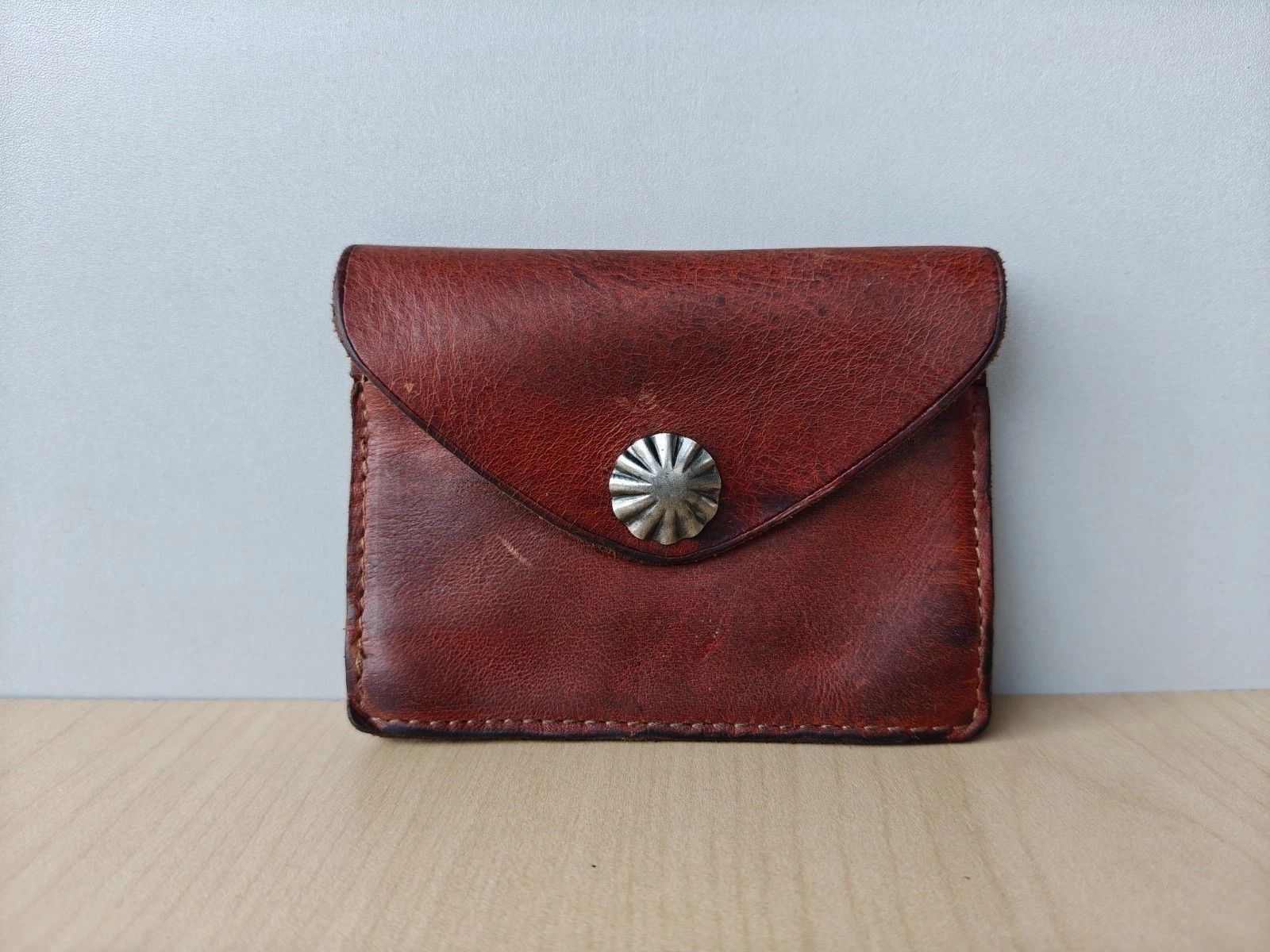 RRL Ralph Lauren Double RL Concho Leather Card Case FTP - 5003 Size ONE SIZE - 1 Thumbnail