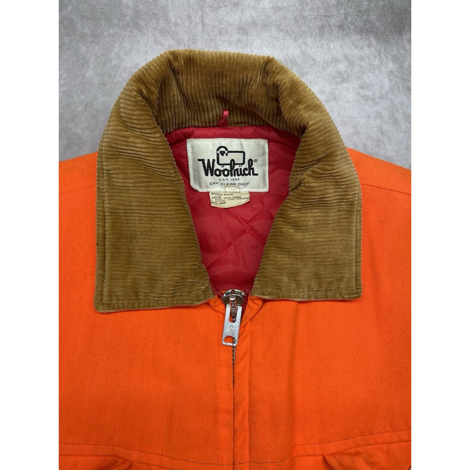 Other VINTAGE WOOLRICH BLAZE ORANGE HUNTING CHORE ZIP JACKET XL 19 Size US XL / EU 56 / 4 - 3 Thumbnail