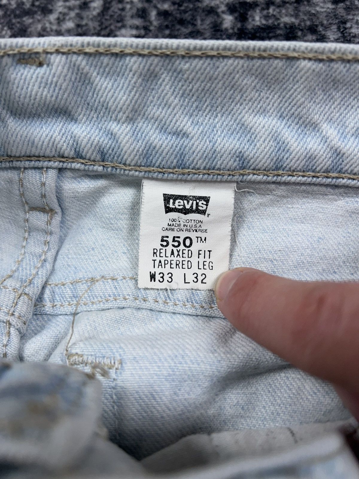 Levi's × Vintage Vintage 90s Levi’s 550 Denim Jeans Made in USA 32x32 Size US 32 / EU 48 - 4 Thumbnail