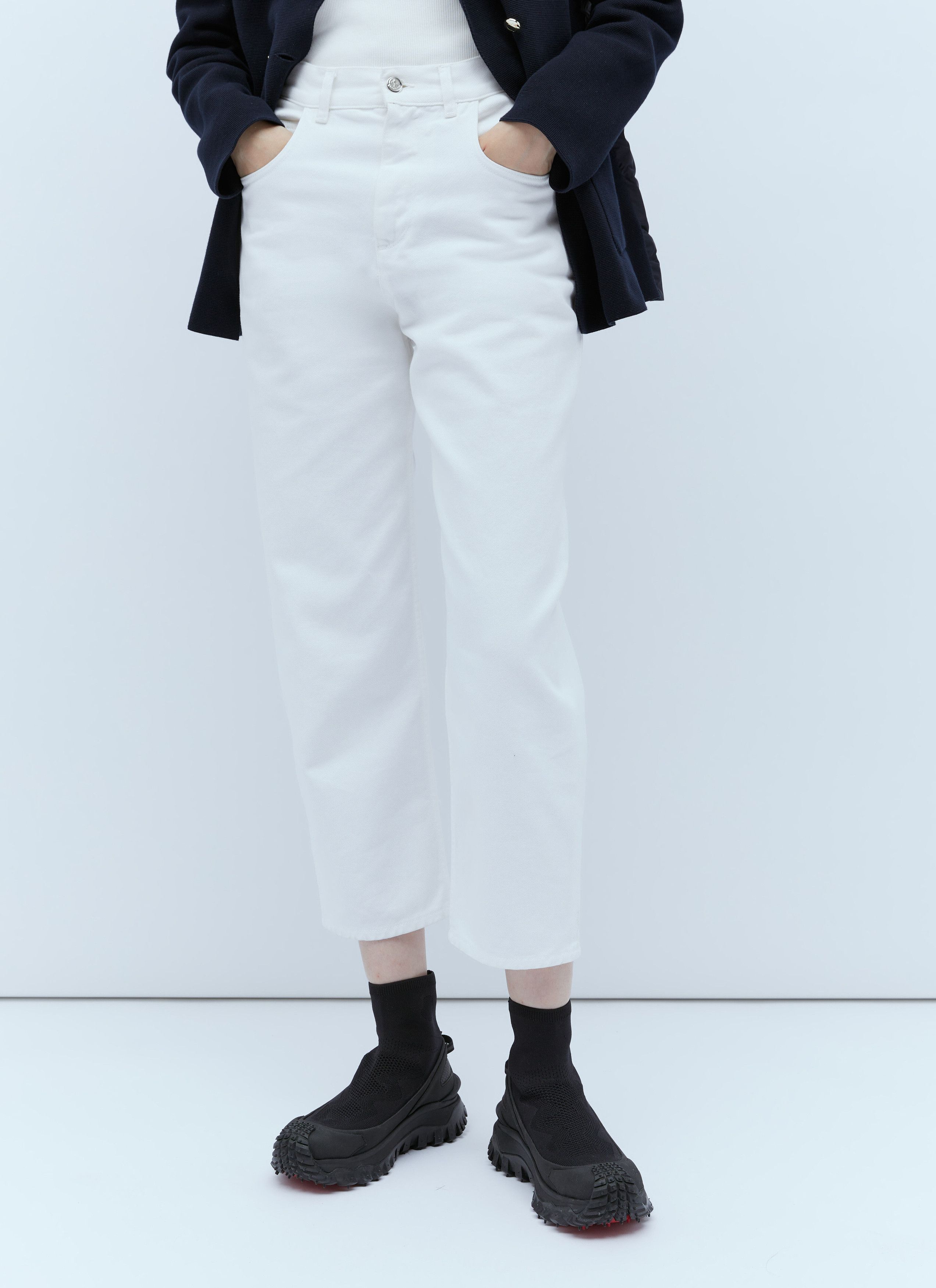 Moncler Cropped Jeans Size 27" / US 4 / IT 40 - 1 Thumbnail