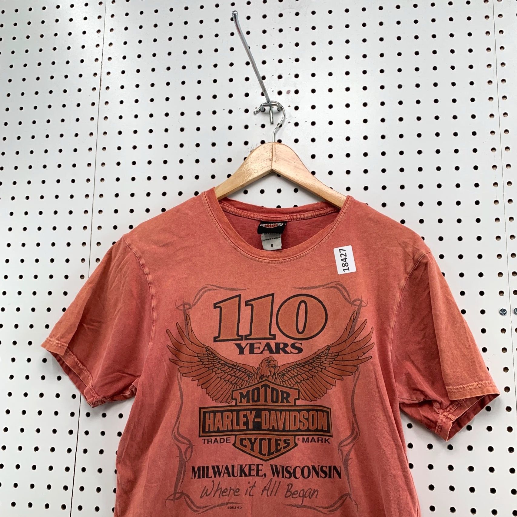 Harley Davidson VINTAGE Harley-Davidson Motorcycle Shirt Red Eagle Graphic Adult S 18X25 Kerstings IN Mens Size US S / EU 44-46 / 1 - 5 Thumbnail
